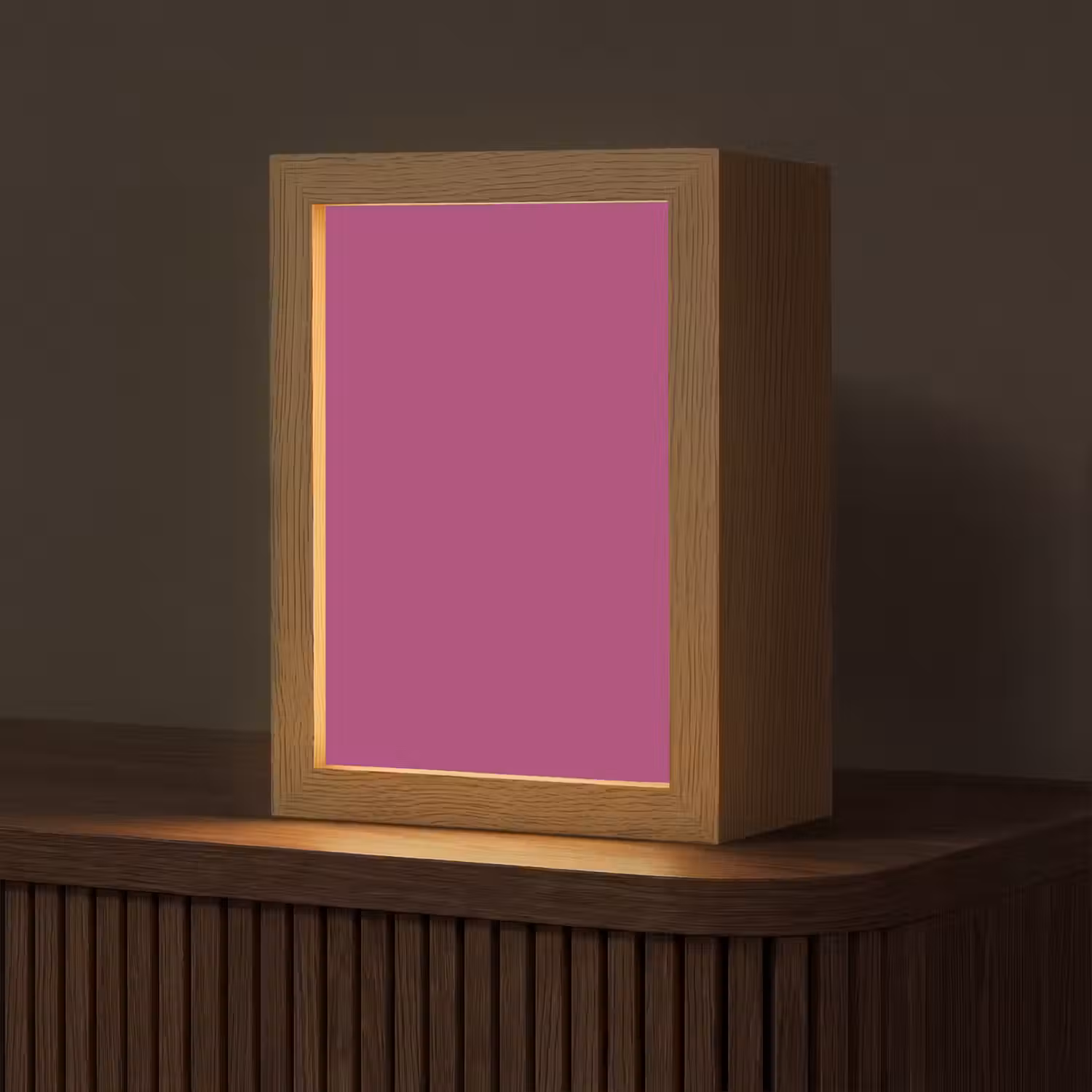 Deep - Magenta - Paars Light Box met kabel (Tafellamp) klein 925 -z3d_website