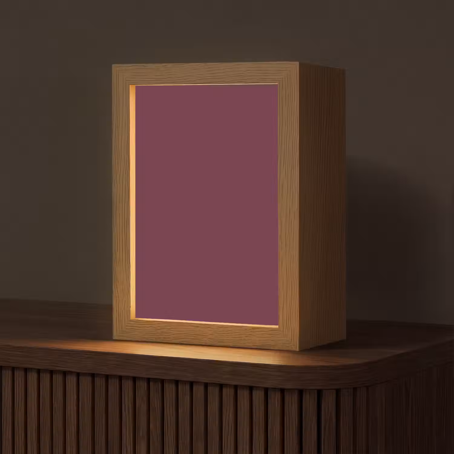 Deep - Plum - Paars Light Box met kabel (Tafellamp) klein 925 -z3d_website