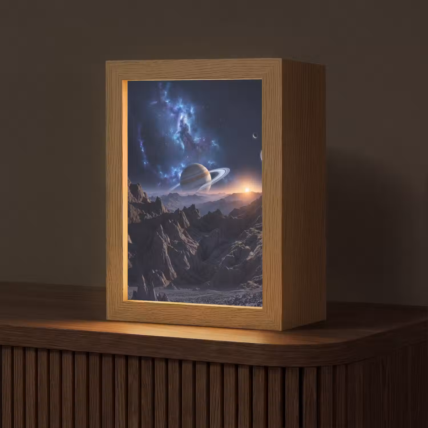 Fantasy - Kosmos - Landschap Light Box met kabel (Tafellamp) klein -z3d_website