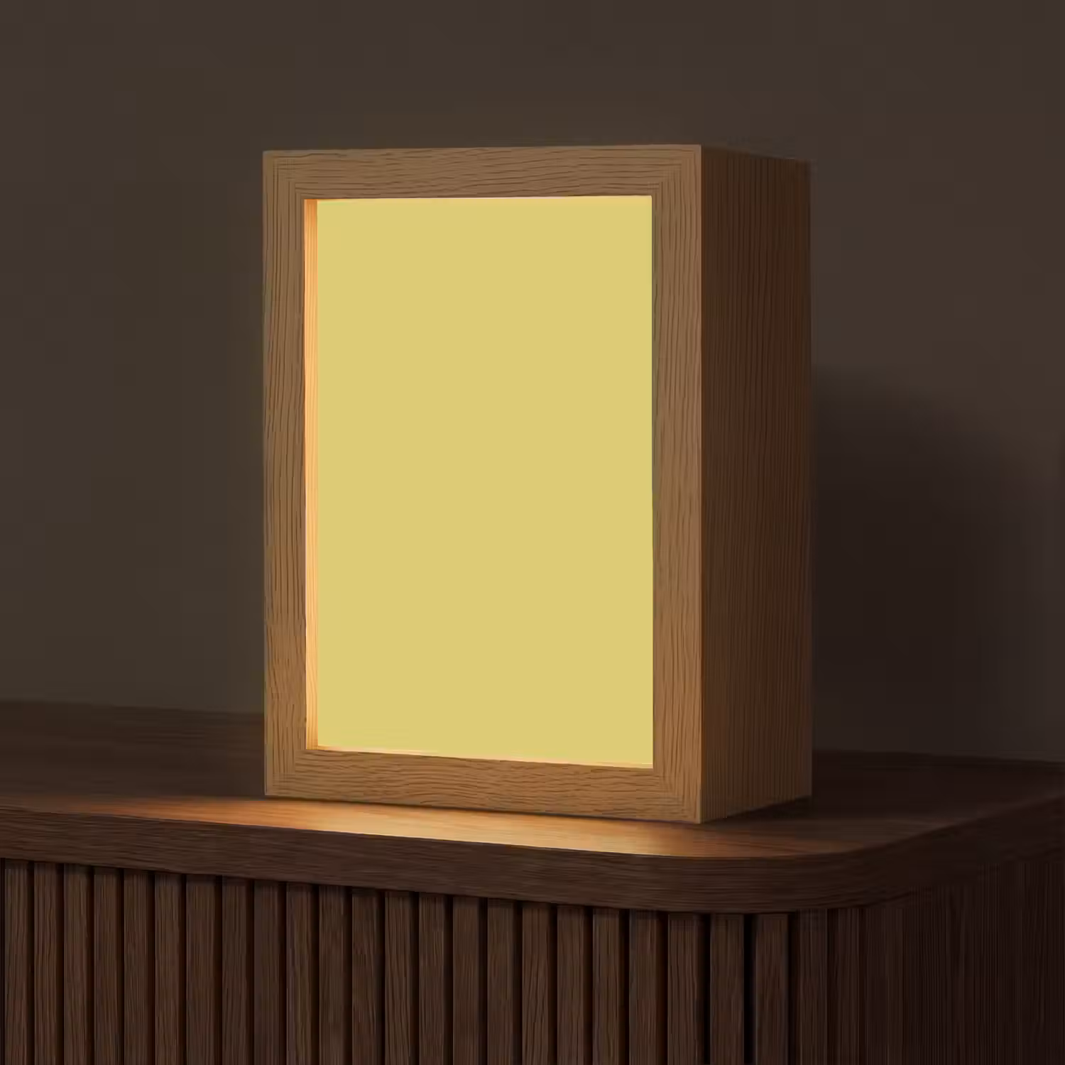 Golden - Ochre - Geel Light Box met kabel (Tafellamp) klein 925 -z3d_website