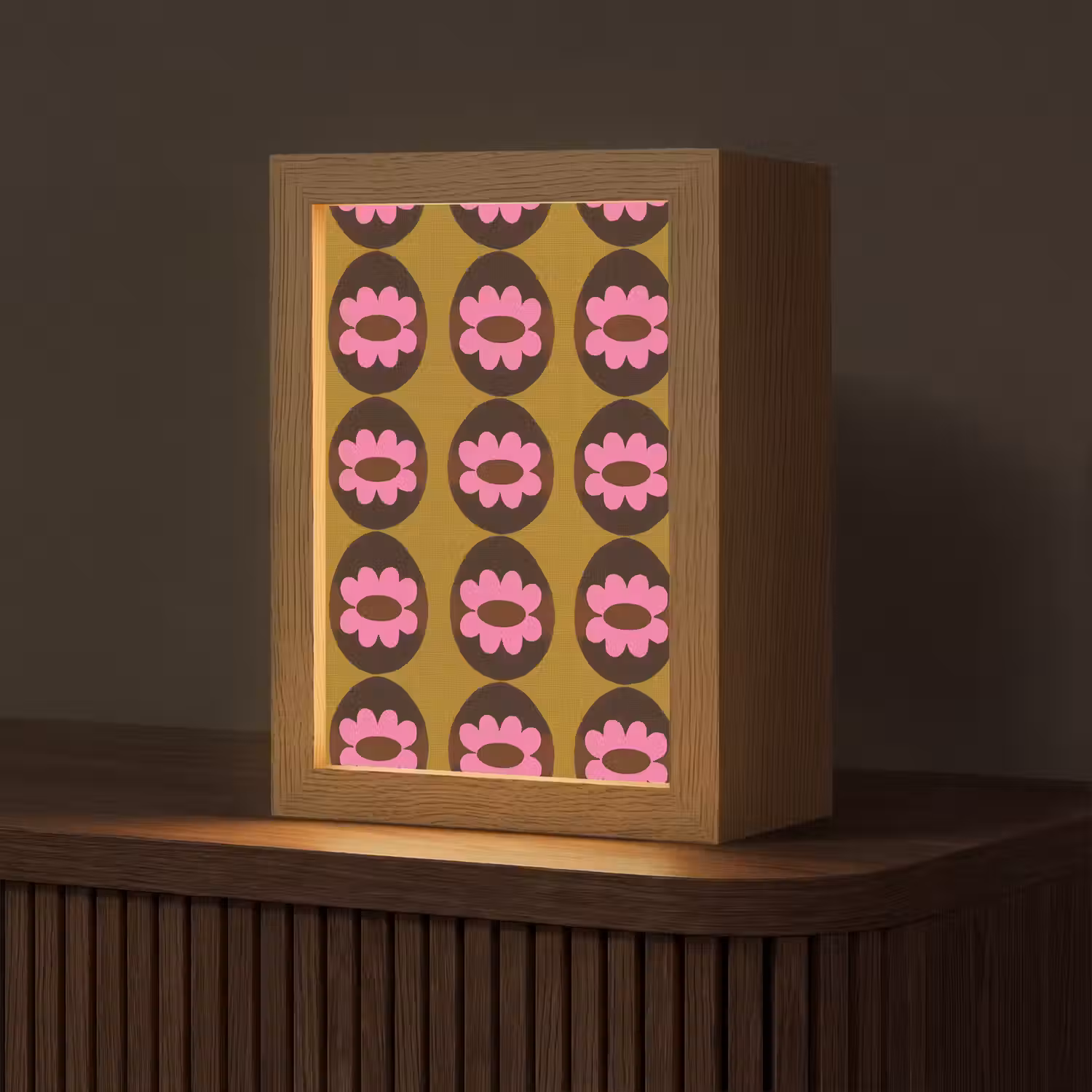 Grafisch - Patroon - Kleurrijk Light Box met kabel (Tafellamp) klein 925 -z3d_website