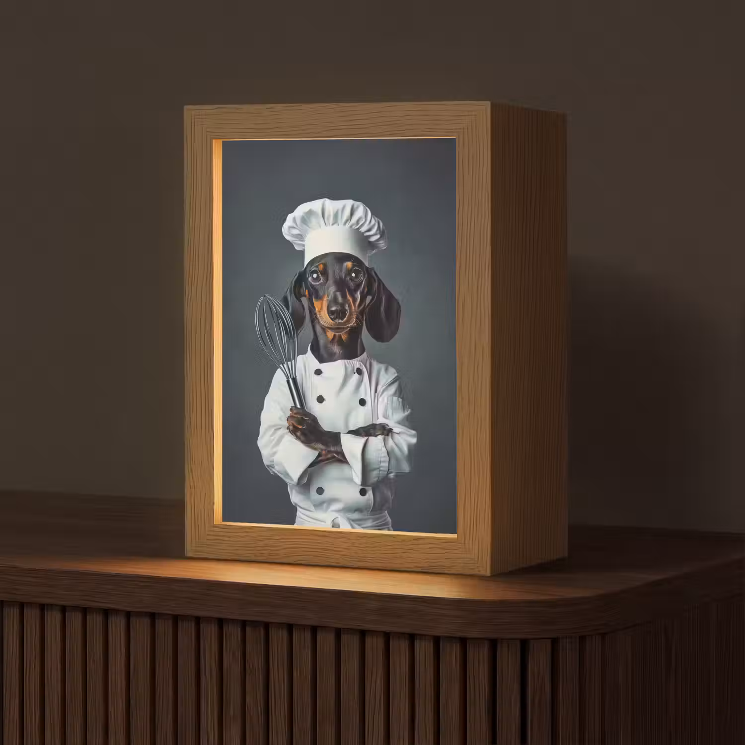 Hond - Garde - Kok Light Box met kabel (Tafellamp) klein -z3d_website