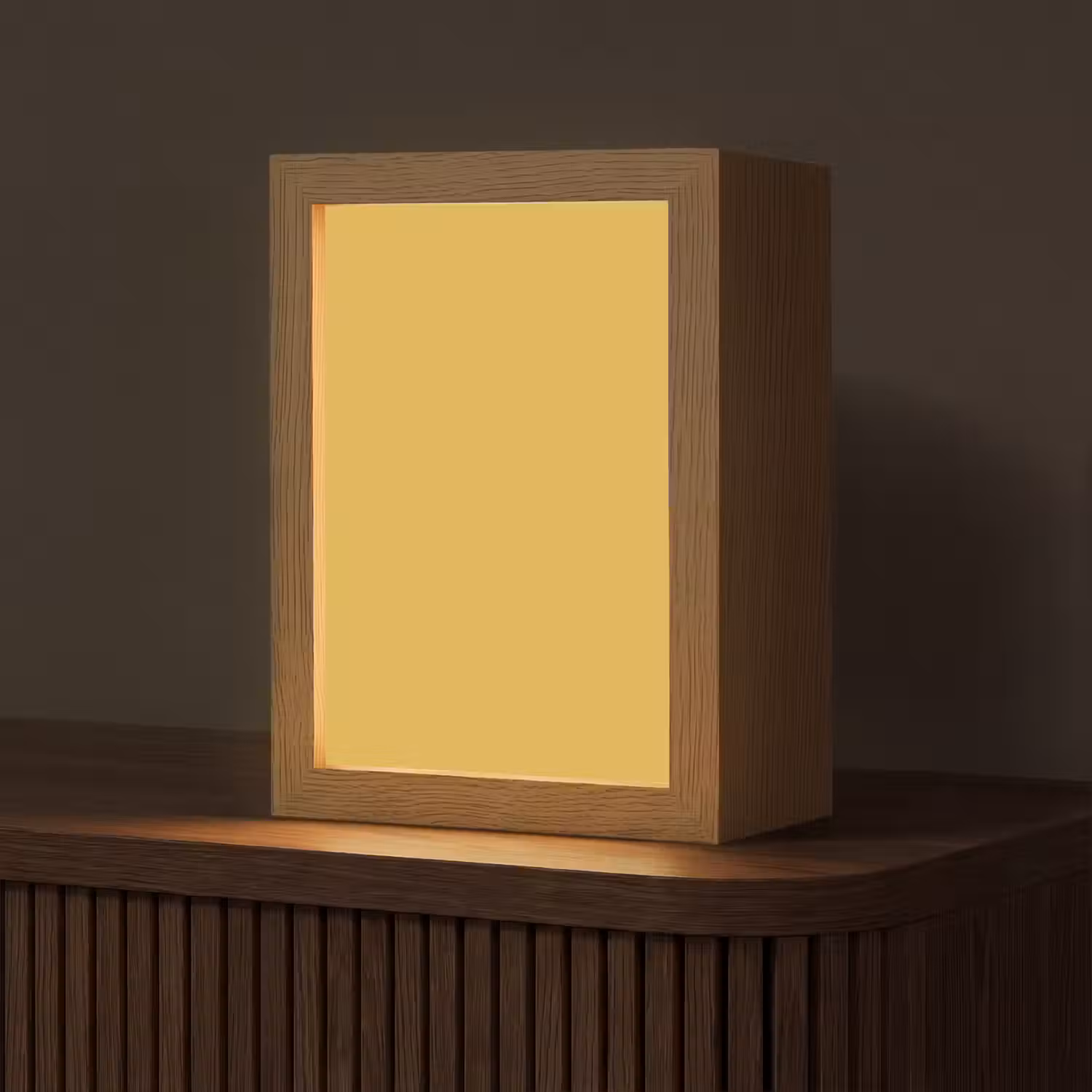 Joyful - Mustard - Geel Light Box met kabel (Tafellamp) klein 925 -z3d_website