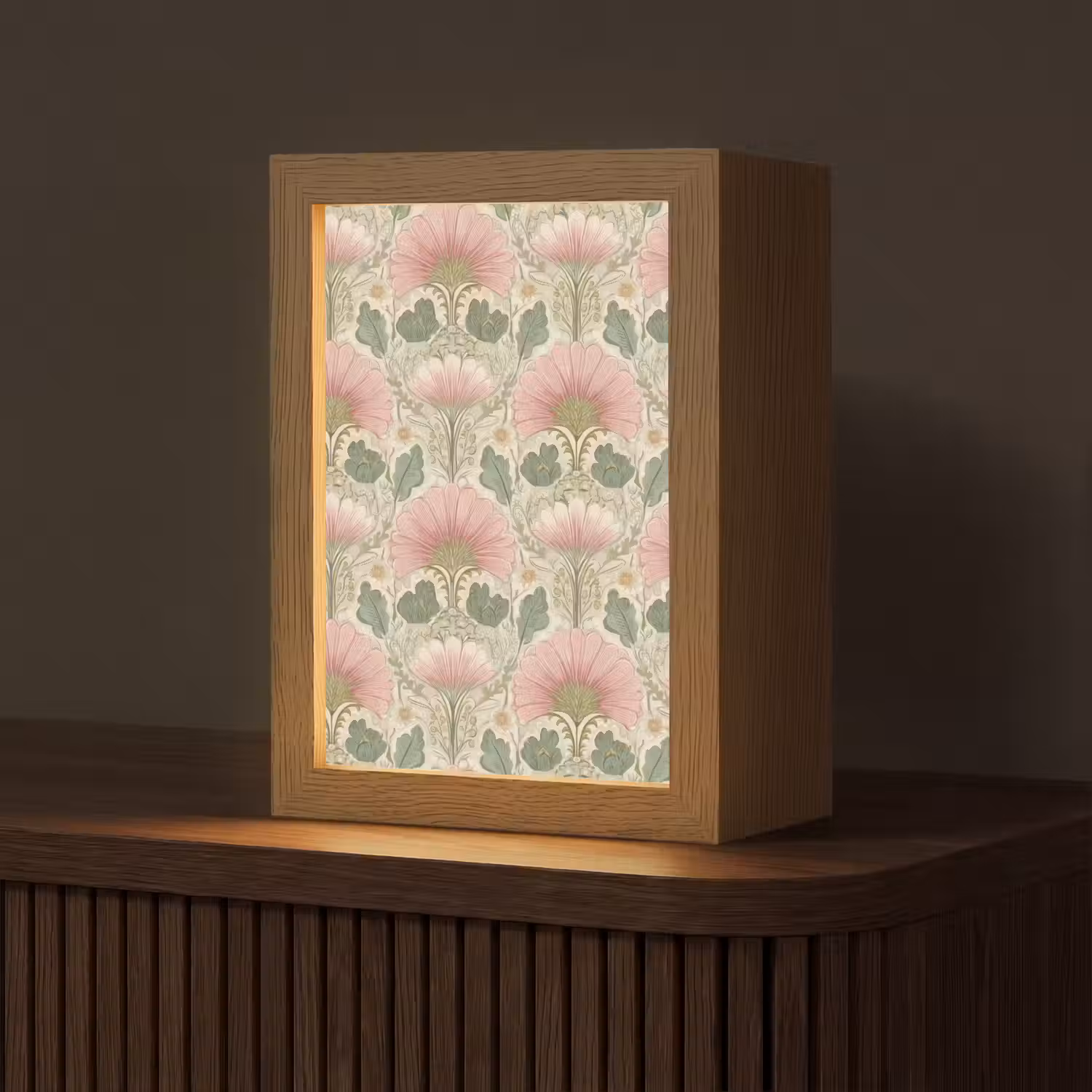 Klassiek - Patroon - Roze Light Box met kabel (Tafellamp) klein 925 -z3d_website