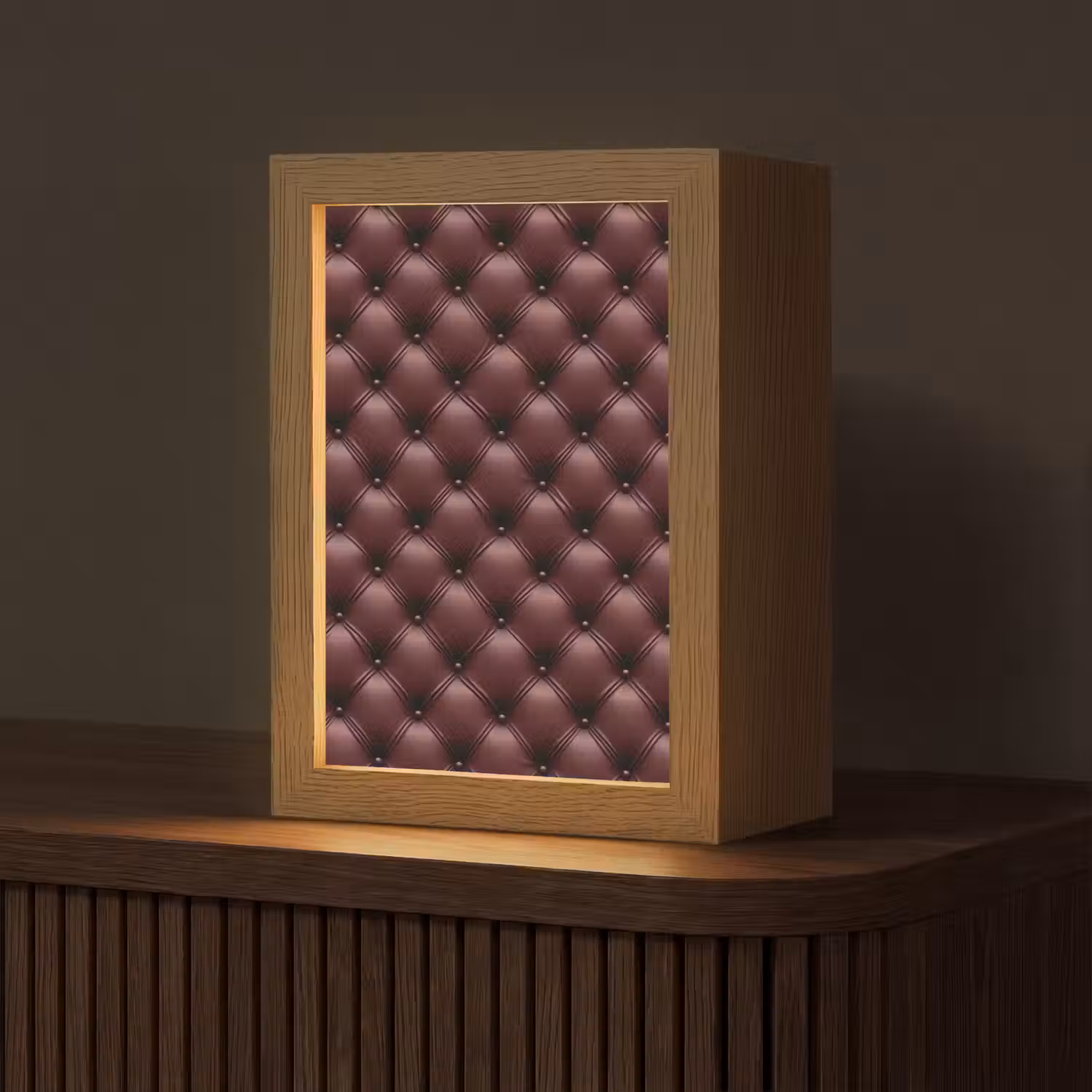 Leer - Patroon - Bordeaux Light Box met kabel (Tafellamp) klein 925 -z3d_website