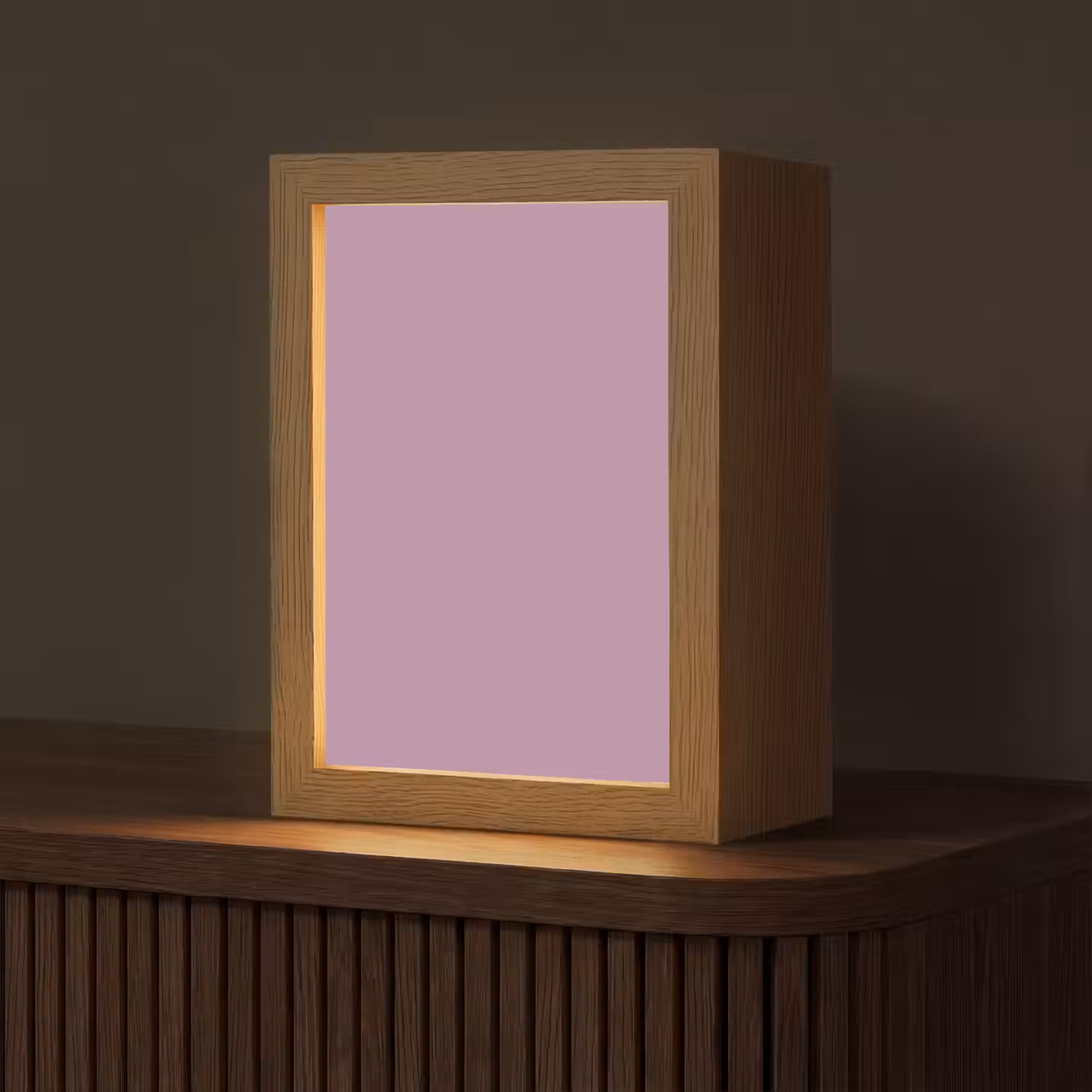 Lilac - Paars - Mauve Light Box met kabel (Tafellamp) klein 925 -z3d_website