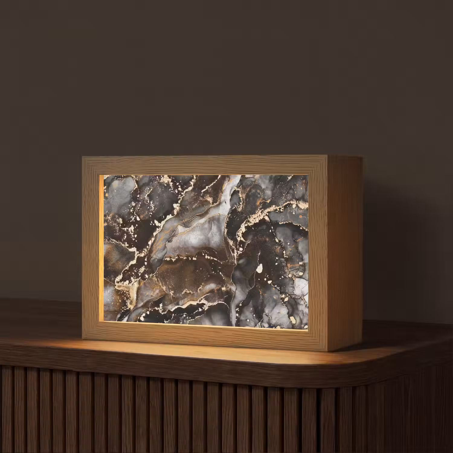 Marmer - Goud - Glitter - Luxe Light Box met kabel (Tafellamp) klein -z3d_website