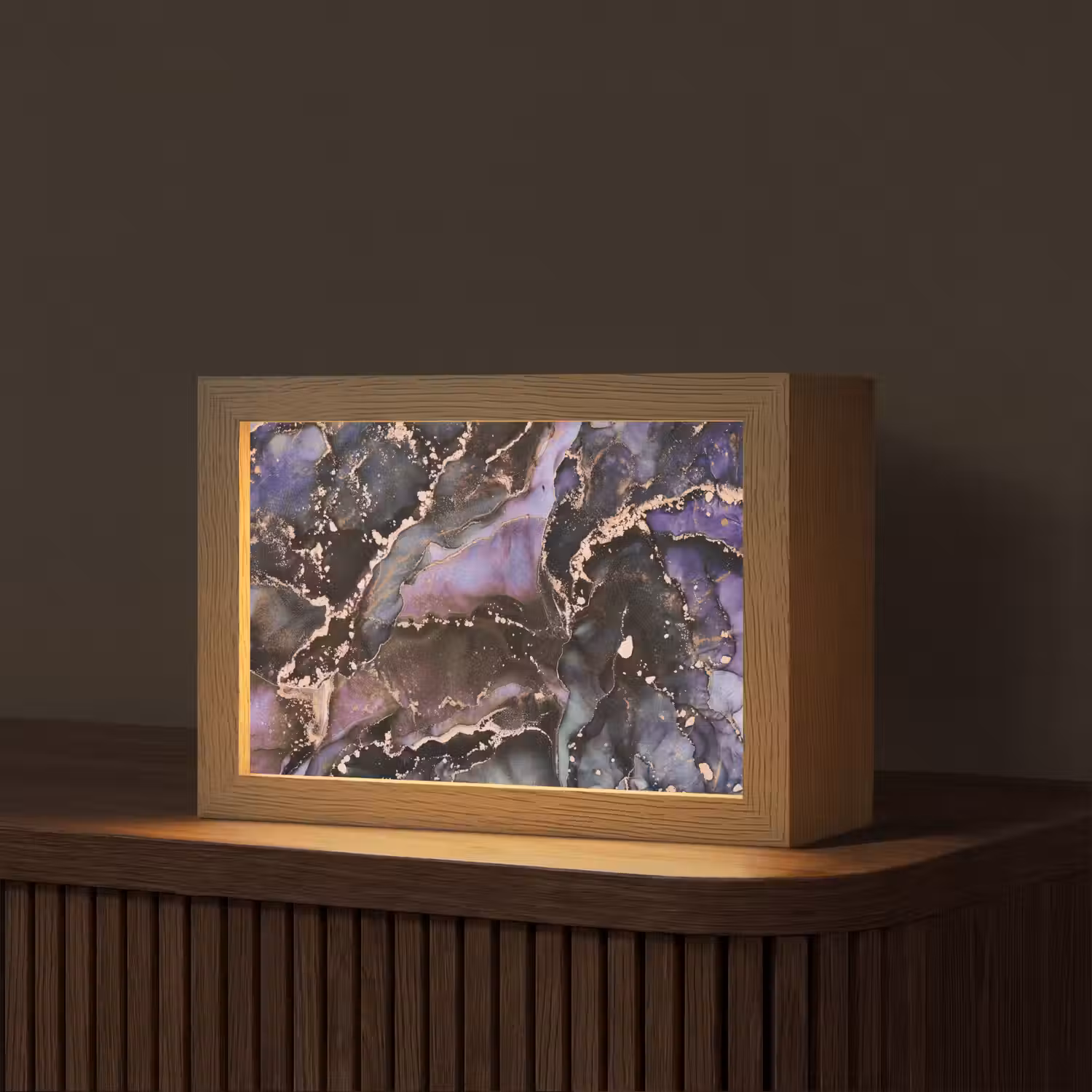 Marmer - Goud - Roze Light Box met kabel (Tafellamp) klein -z3d_website