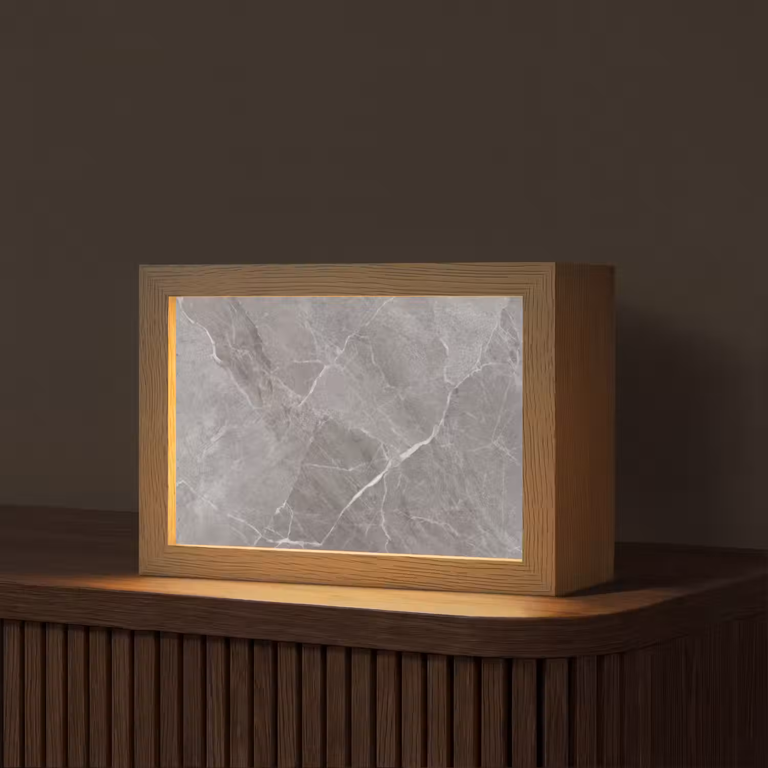 Marmer - Grijs Light Box met kabel (Tafellamp) klein -z3d_website