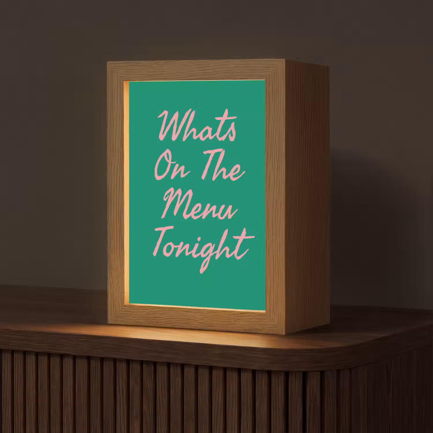 Menu - Quote - Roze Light Box met kabel (Tafellamp) klein -z3d_website