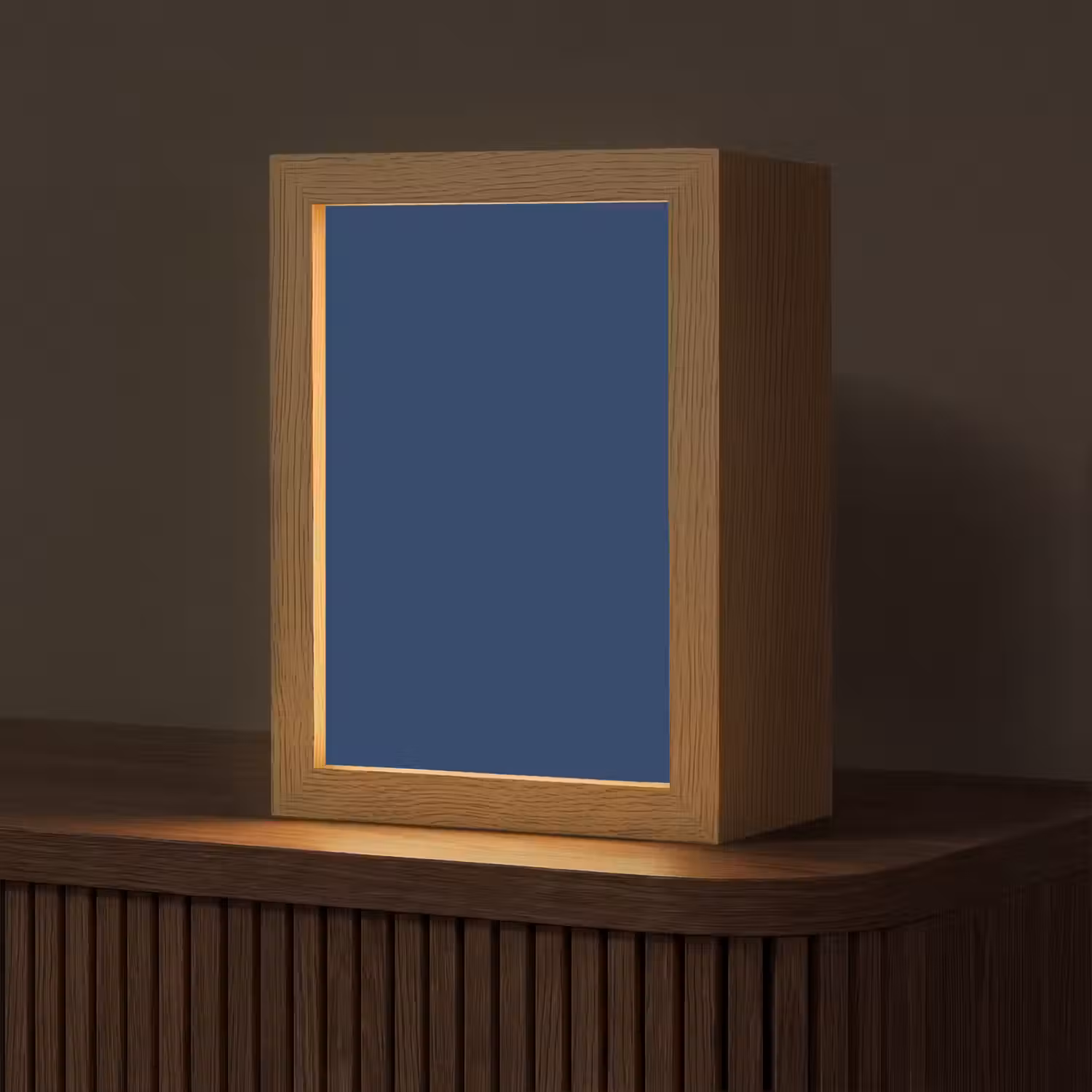 Midnight - Navy - Blauw Light Box met kabel (Tafellamp) klein 925 -z3d_website