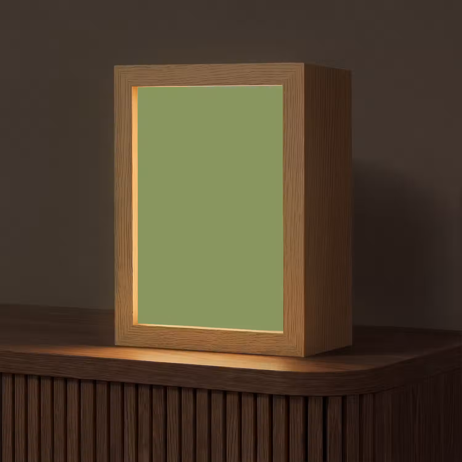 Moss - Green - Groen Light Box met kabel (Tafellamp) klein 925 -z3d_website