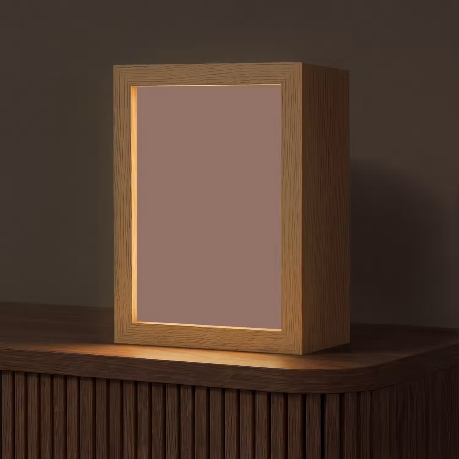 Muted - Chestnut - Bruin Light Box met kabel (Tafellamp) klein 925 -z3d_website