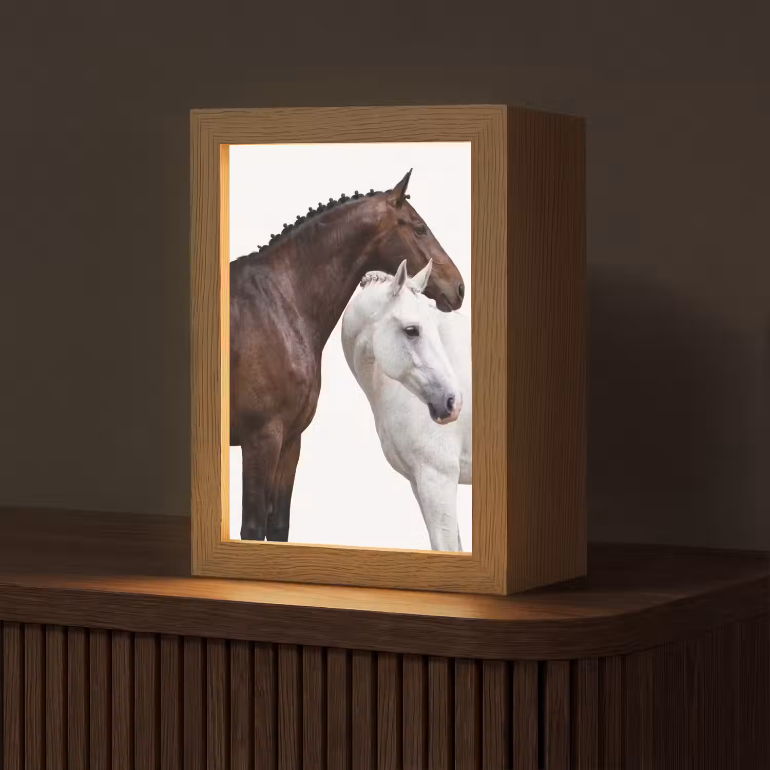 Paard - Modern - Balans Light Box met kabel (Tafellamp) klein -z3d_website