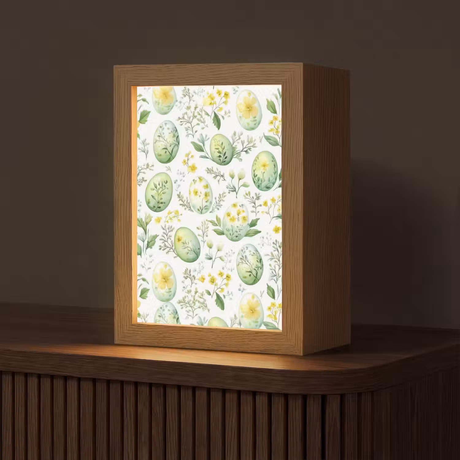 Patroon - Groen - Eieren Light Box met kabel (Tafellamp) klein -z3d_website