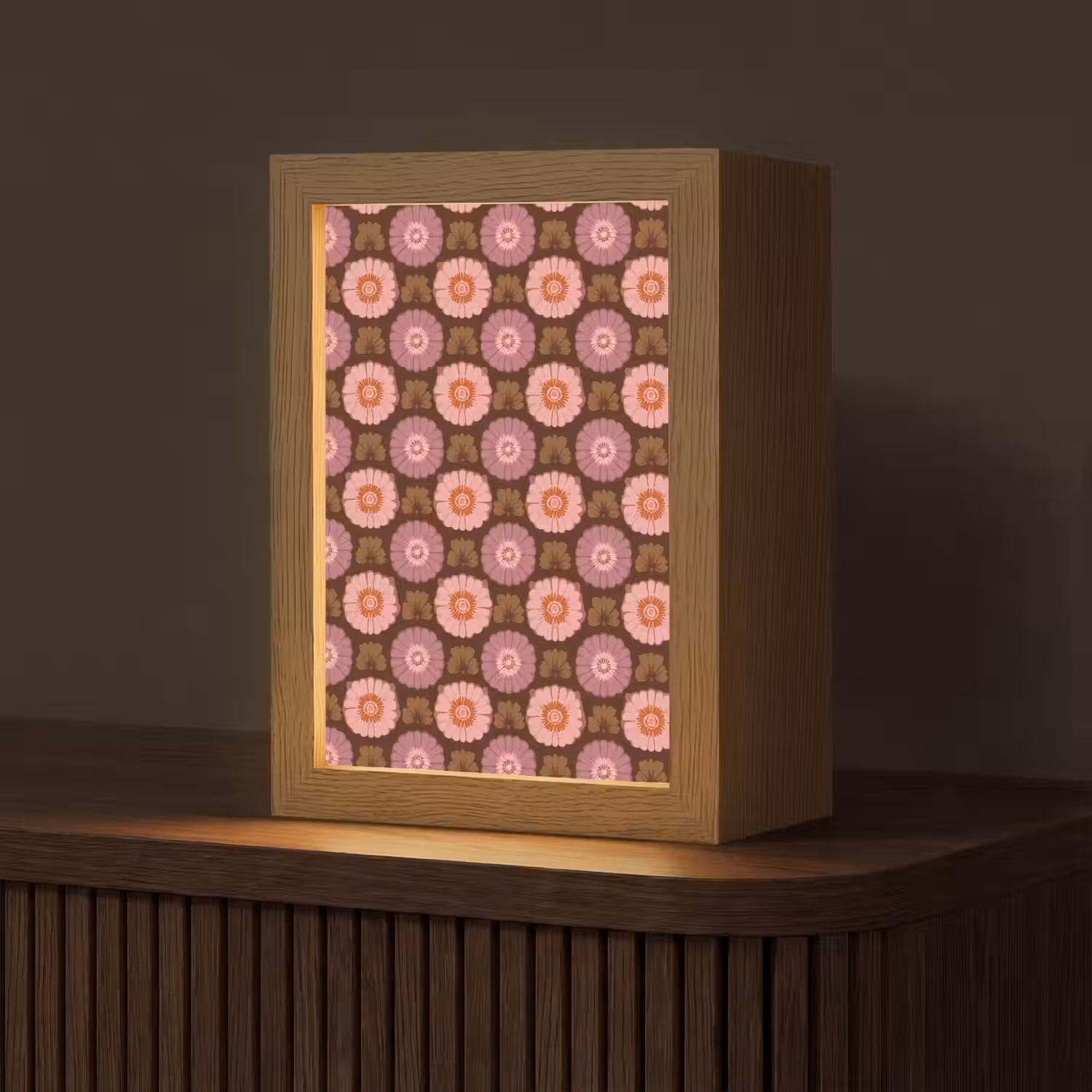 Retro - Madelief - Roze Light Box met kabel (Tafellamp) klein 925 -z3d_website