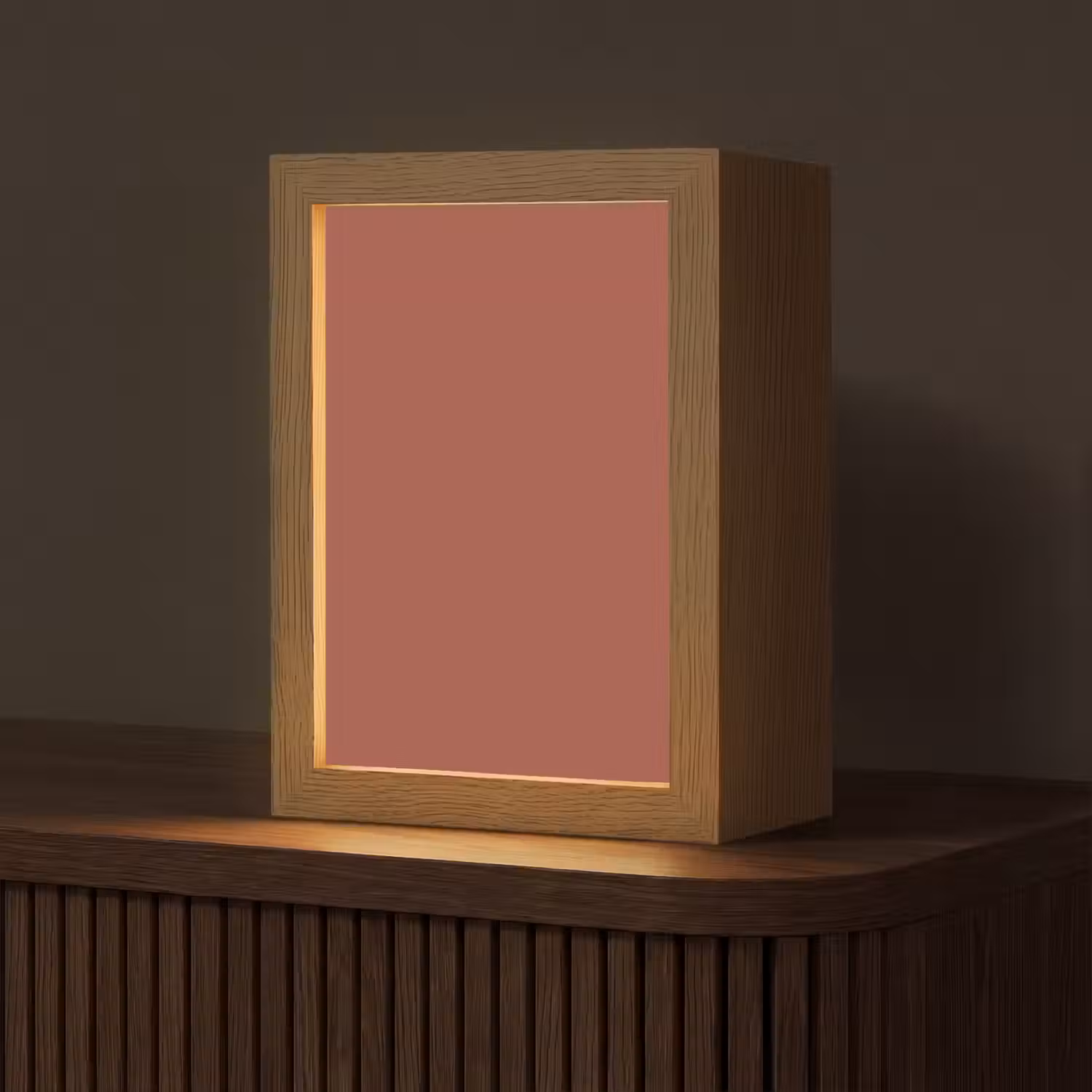 Rustic - Terracotta - Oranje Light Box met kabel (Tafellamp) klein 925 -z3d_website
