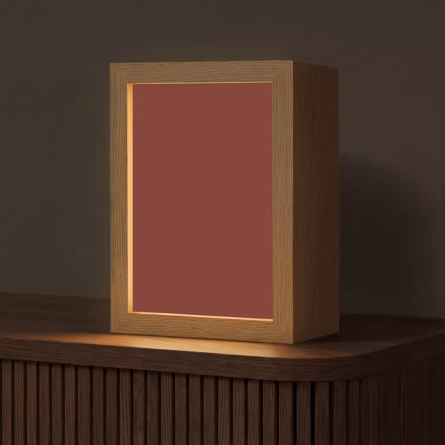 Rustic - Terracotta - Rood Light Box met kabel (Tafellamp) klein 925 -z3d_website