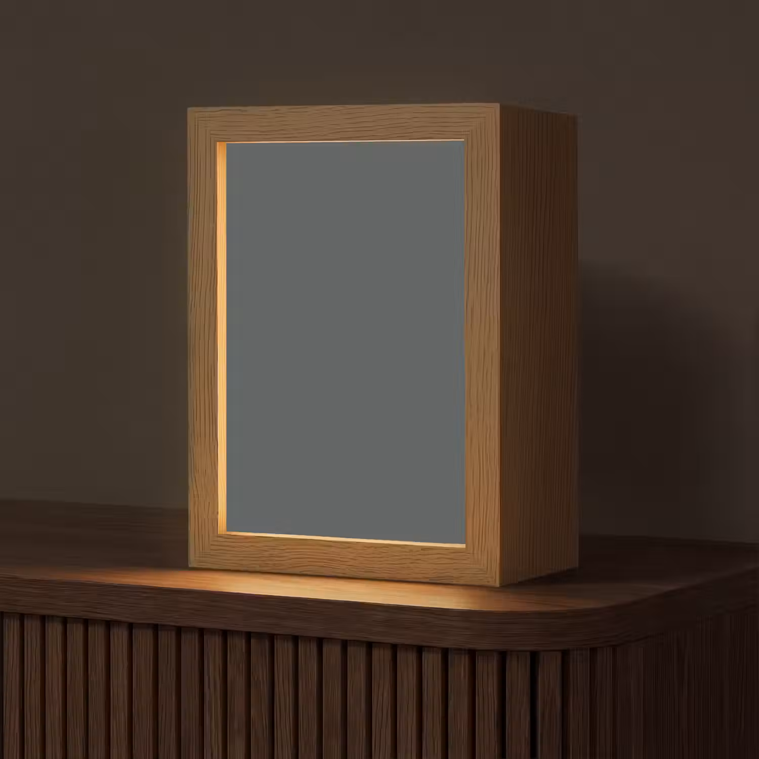 Slate - Millstone - Grijs Light Box met kabel (Tafellamp) klein 925 -z3d_website