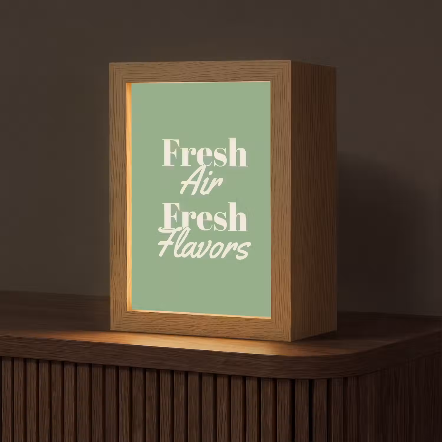 Tekst - Groen - Sierlijk - Letters Light Box met kabel (Tafellamp) klein -z3d_website