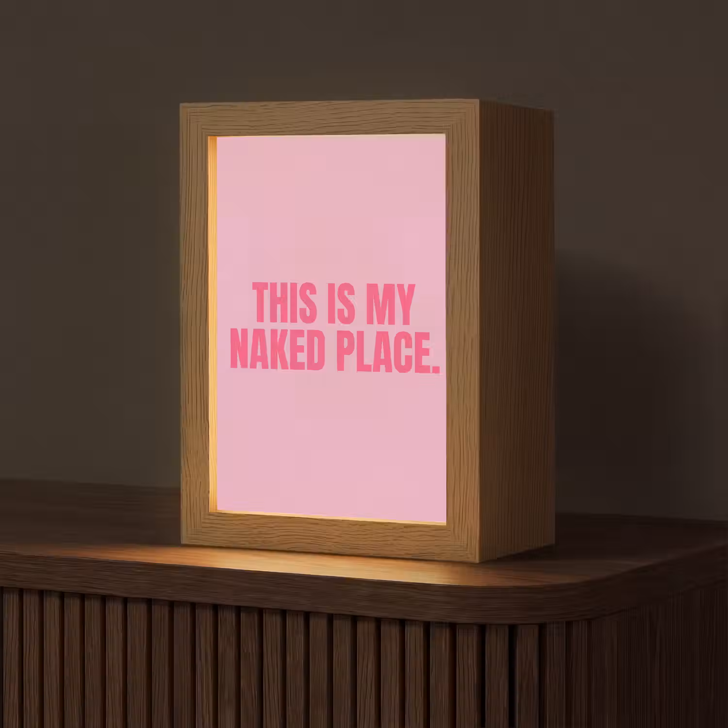 Tekst - Modern - Roze Light Box met kabel (Tafellamp) klein -z3d_website