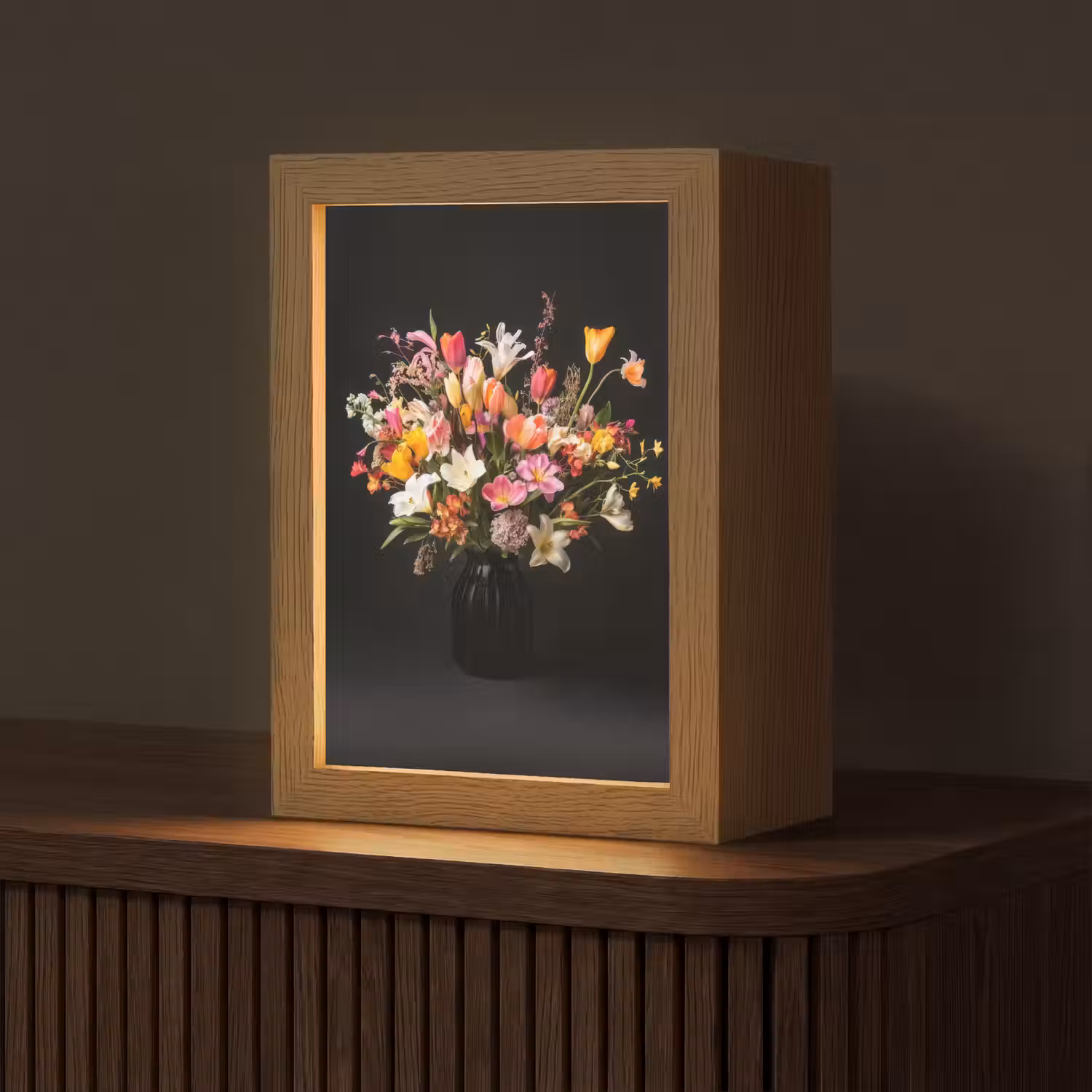 Vaas - Bloemen - Tulpen Light Box met kabel (Tafellamp) klein -z3d_website