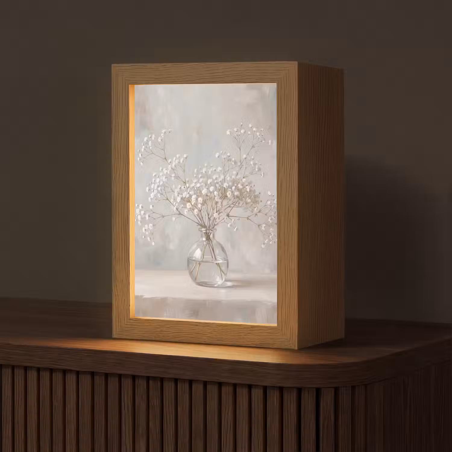 Vaas - Gipskruid - Wit Light Box met kabel (Tafellamp) klein -z3d_website