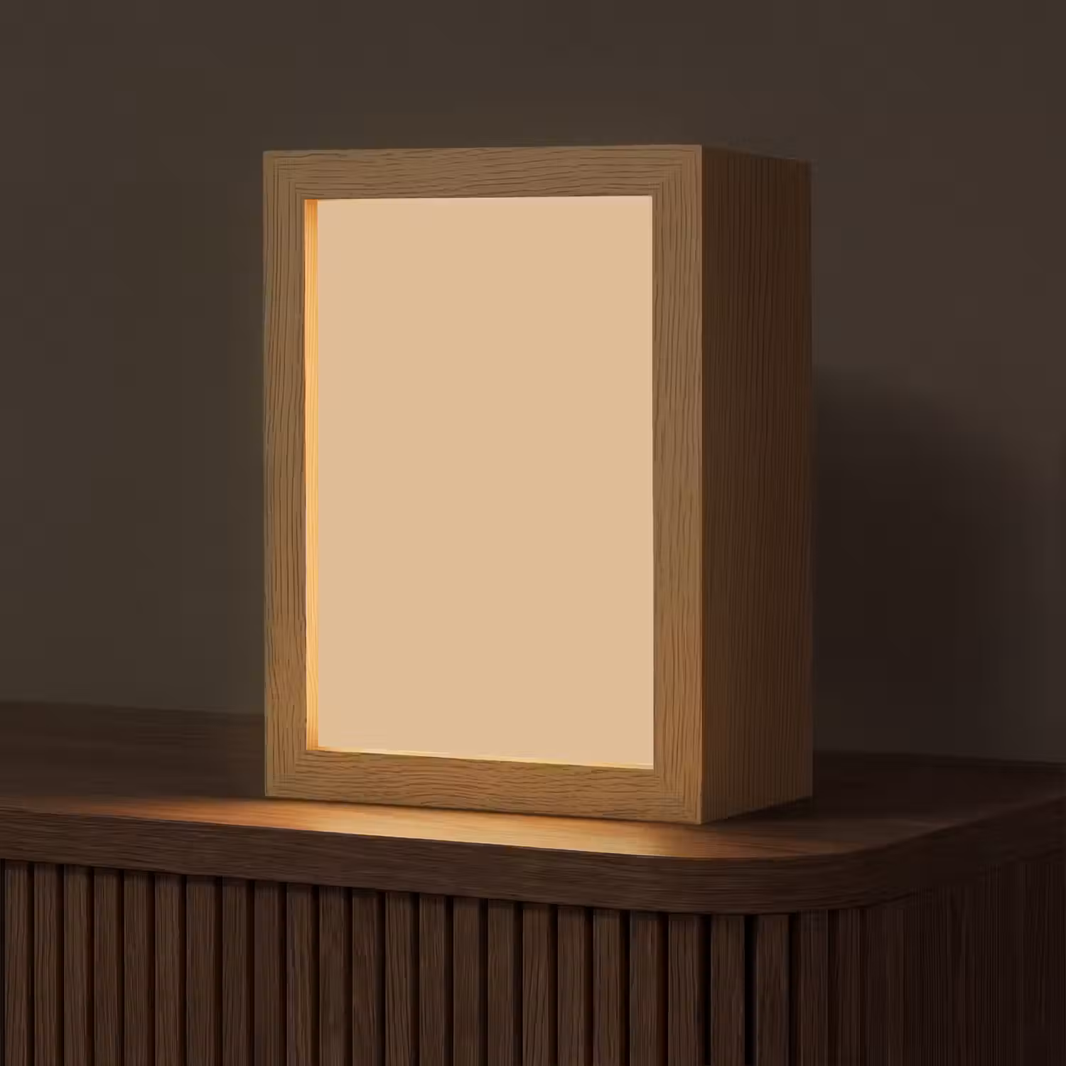 Warm - Sand - Nude Light Box met kabel (Tafellamp) klein 925 -z3d_website