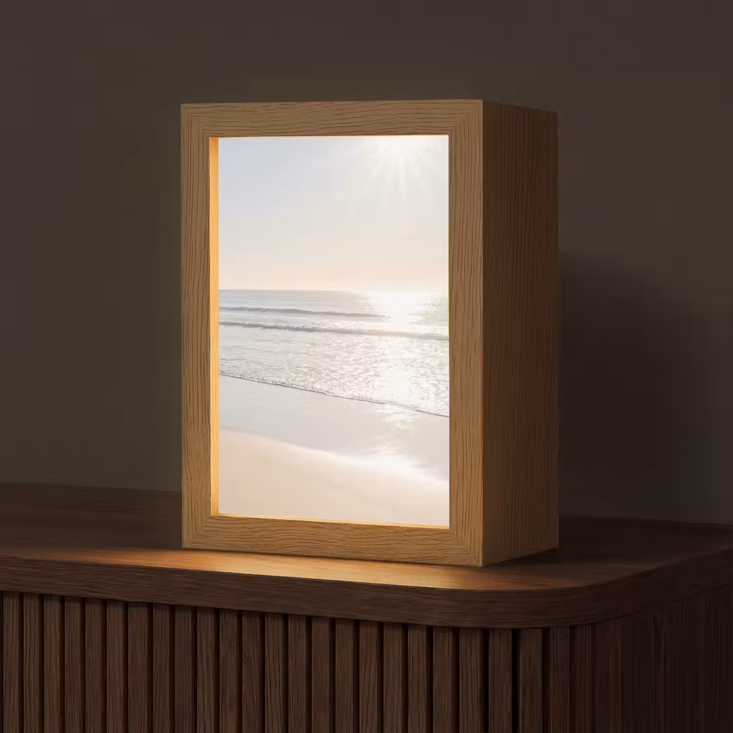 Zee - Zon - Zand Light Box met kabel (Tafellamp) klein -z3d_website