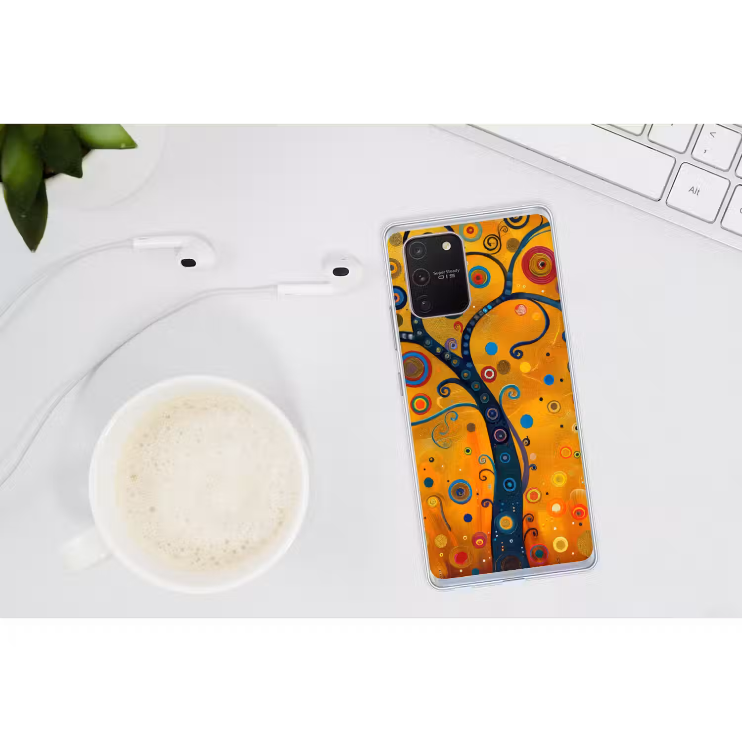 Abstract - Boom - Levensboom - Modern Telefoonhoesje Samsung Galaxy S10 Lite klein -oordopS10Lite