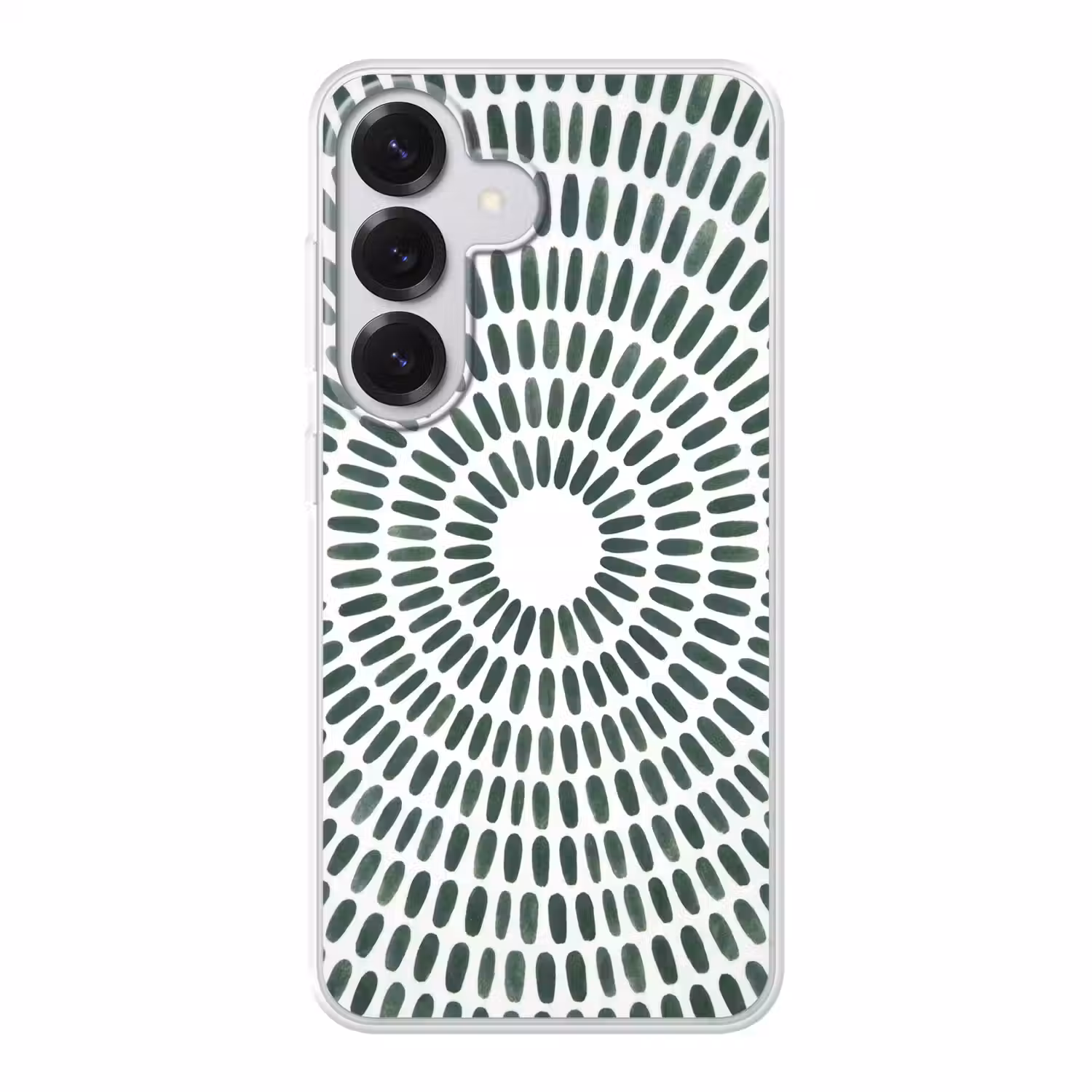 Abstract - Cirkel - Patroon - Modern - Groen Telefoonhoesje Samsung Galaxy S26 klein -3d