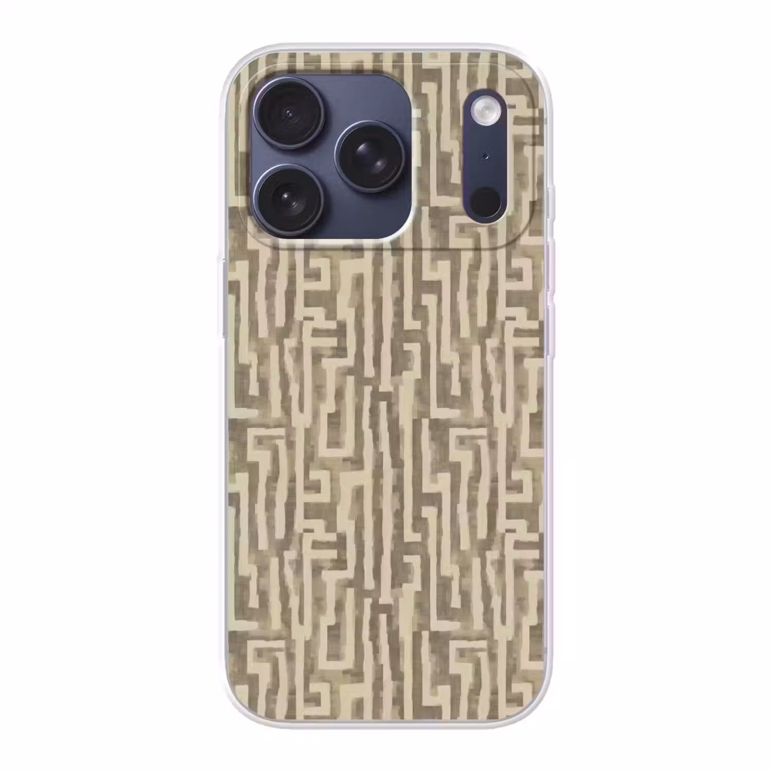 Abstract - Geometrisch - Groen Telefoonhoesje iPhone 17 Pro klein 878 -3d
