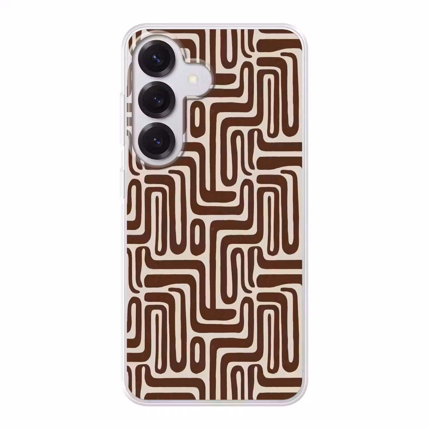 Abstract - Patroon - Bruin Telefoonhoesje Samsung Galaxy S26 klein 975 -3d