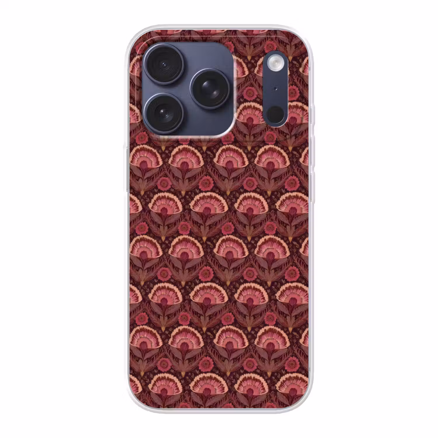 Antiek - Bloemen - Kleurrijk Telefoonhoesje iPhone 17 Pro klein 878 -3d