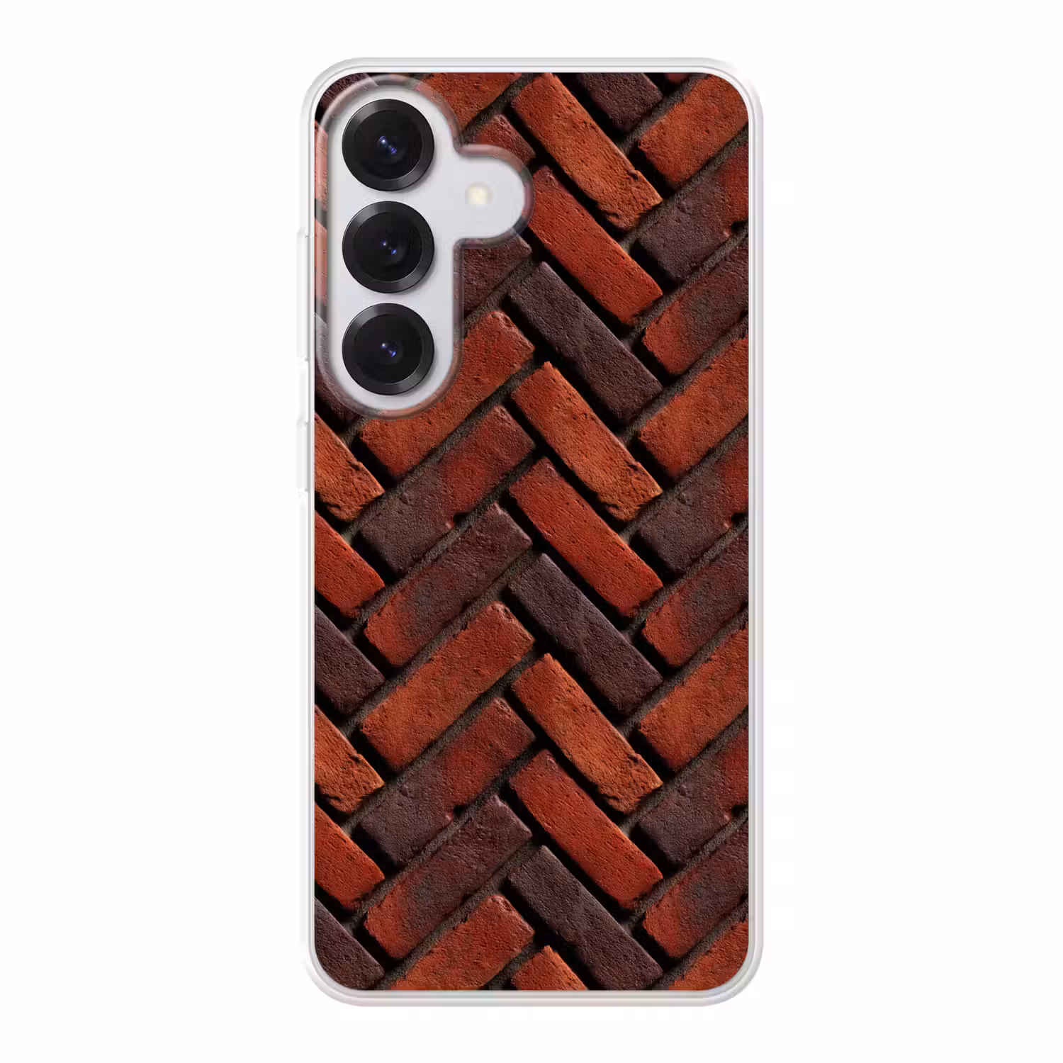Bakstenen - Visgraat - Structuur - Roodbruin Telefoonhoesje Samsung Galaxy S26 klein 975 -3d