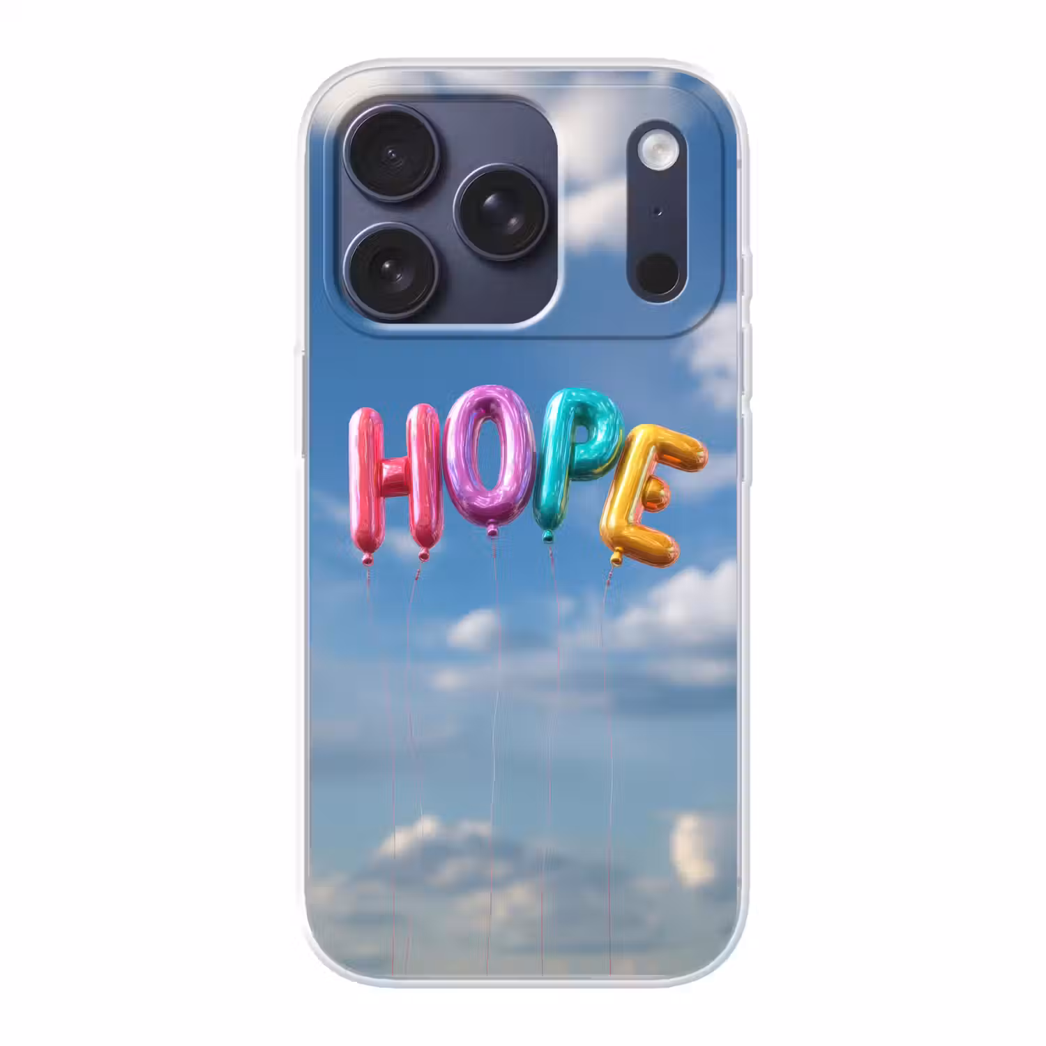 Ballonen - Lucht - Hope Telefoonhoesje iPhone 17 Pro klein -3d