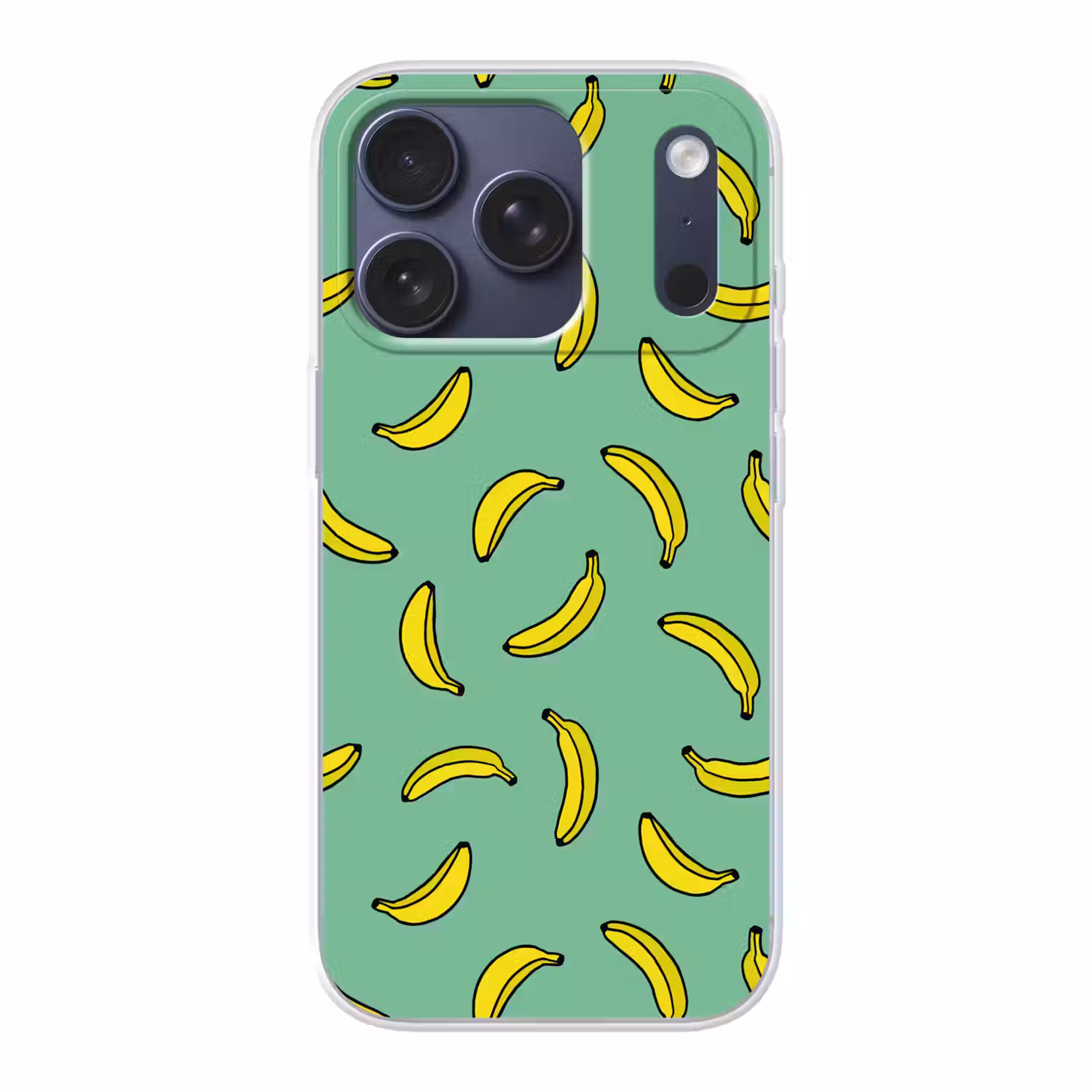 Bananen - Geel - Groen - Print Telefoonhoesje iPhone 17 Pro klein -3d