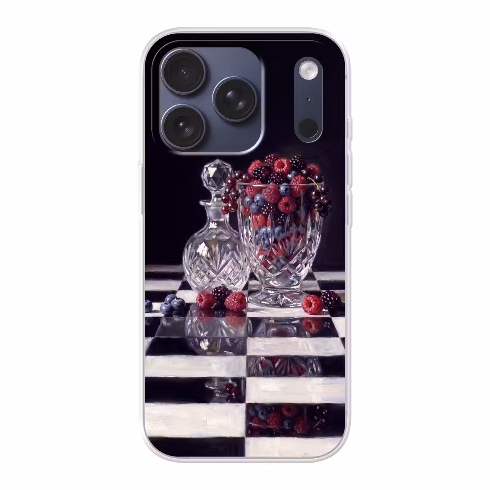 Telefoonhoesje - Bessen - Kristal - Stilleven - Bessen - Kristal - Stilleven Telefoonhoesje iPhone 17 Pro klein
