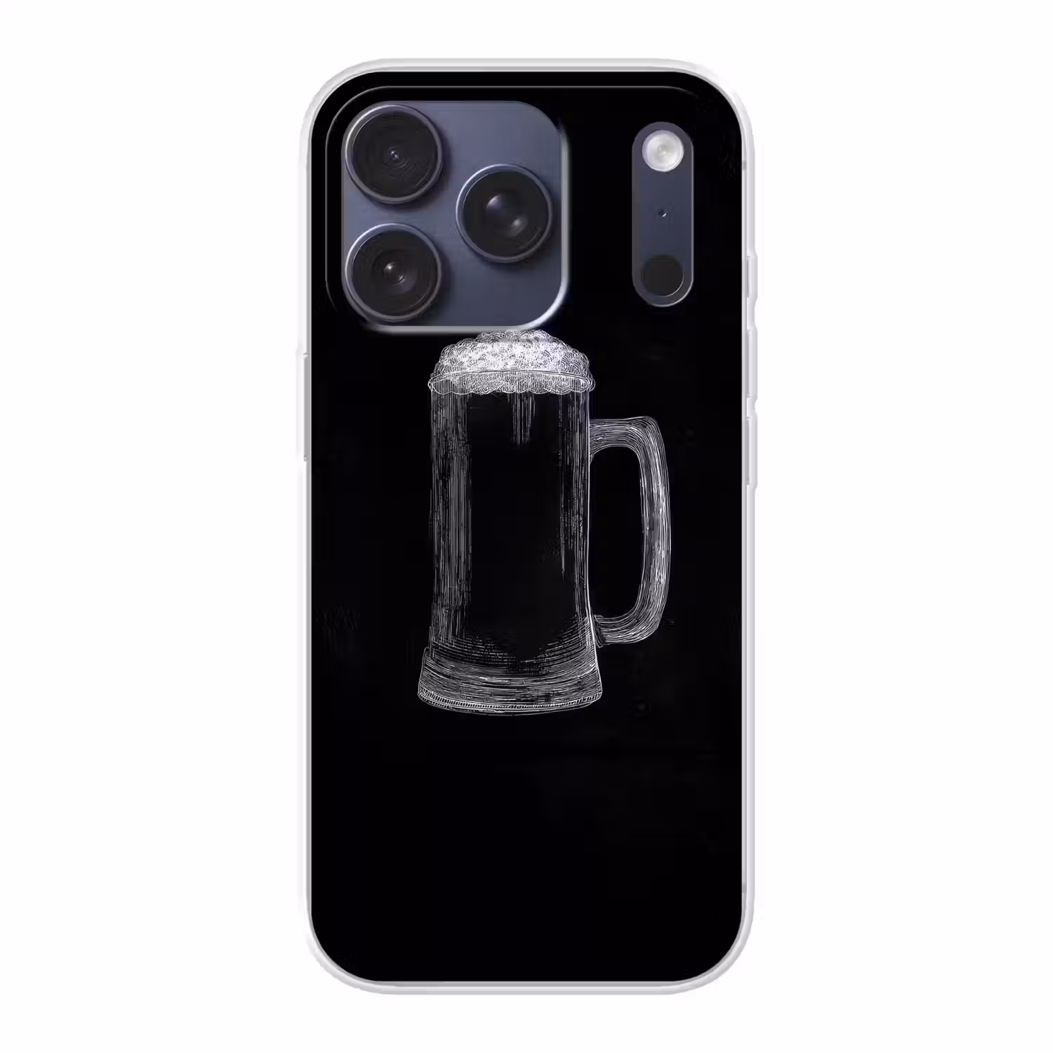Bierpul - Schuim - Krijttekening Telefoonhoesje iPhone 17 Pro klein -3d
