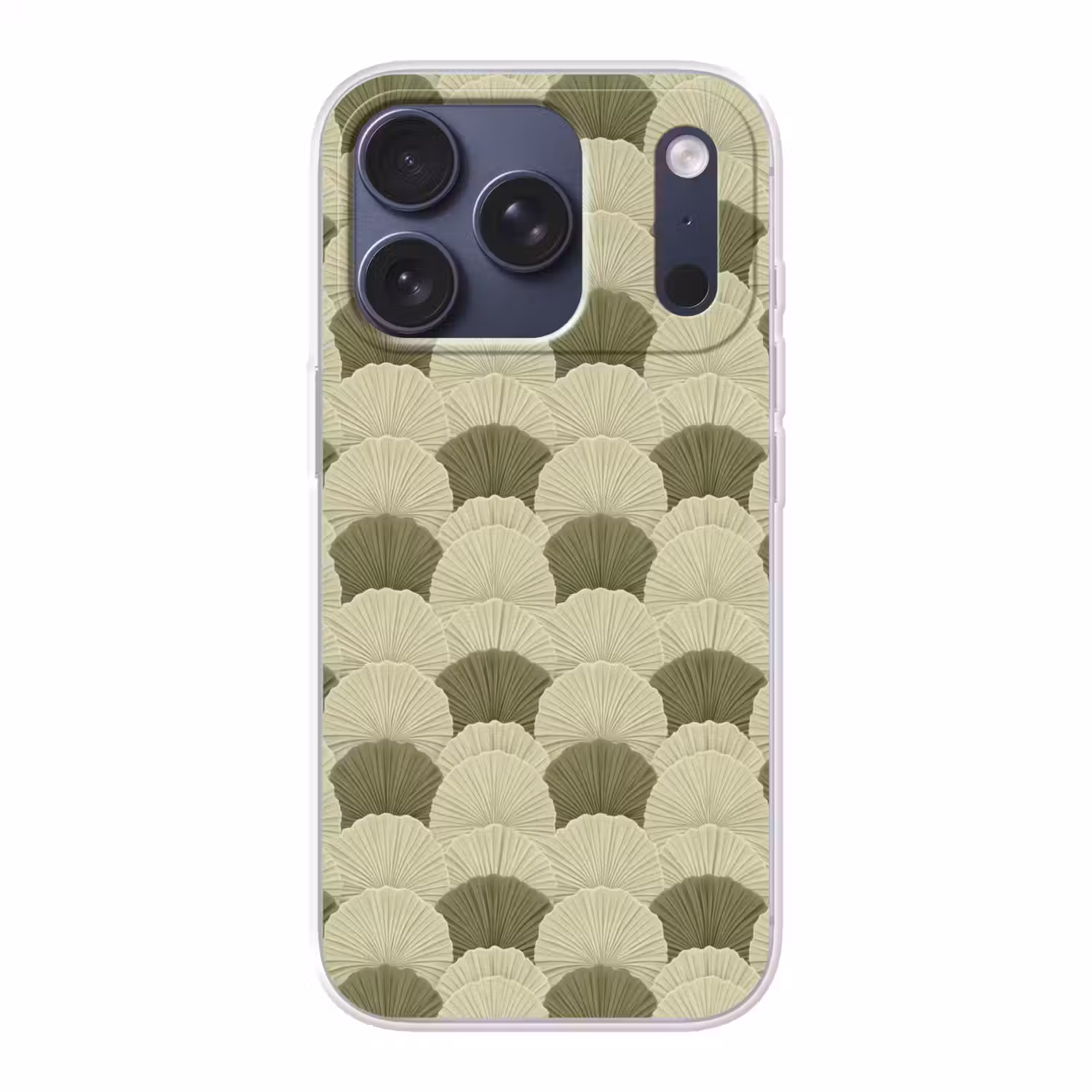 Bladeren - Structuur - Groen Telefoonhoesje iPhone 17 Pro klein 878 -3d