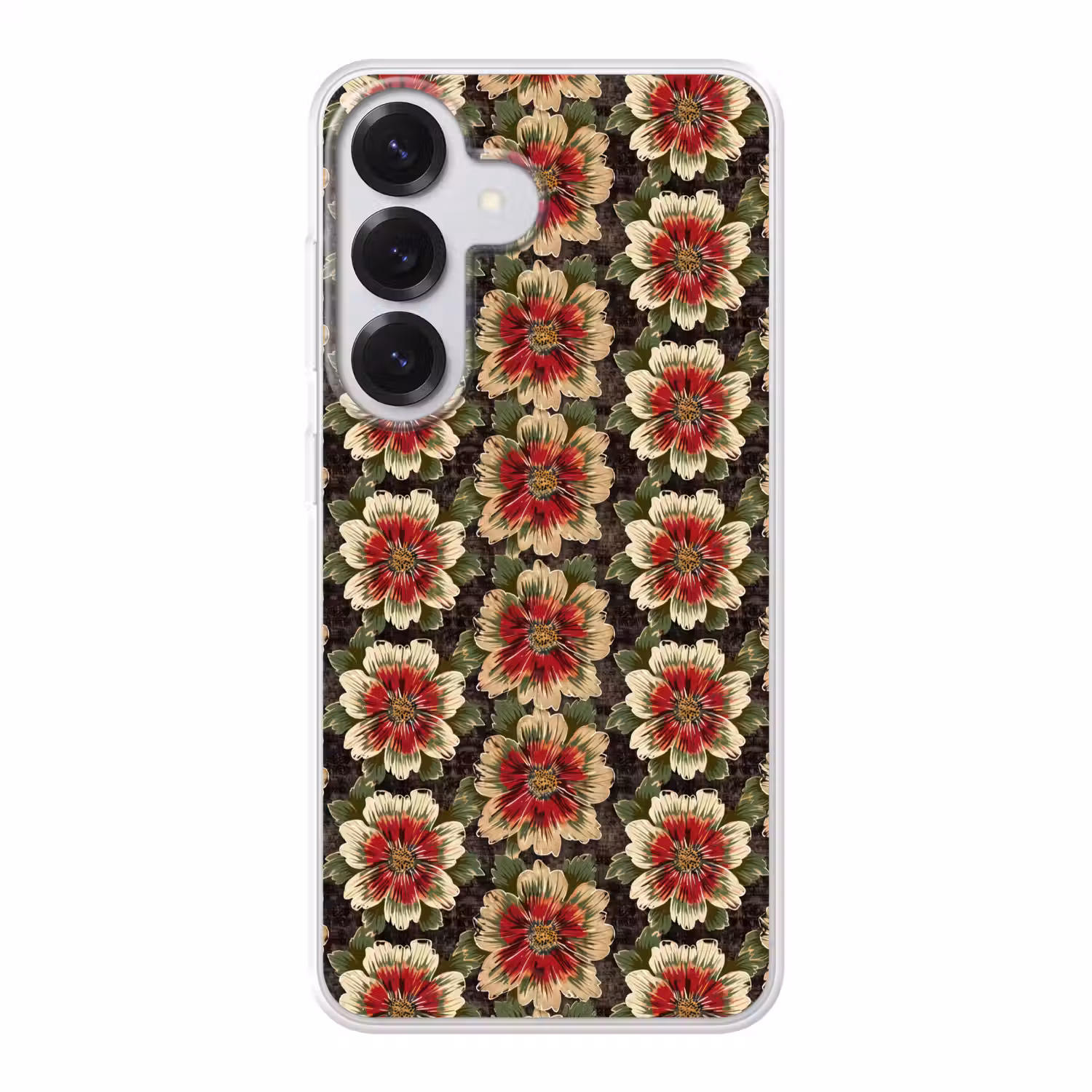 Bloemen - Klassiek - Patroon - Rood Telefoonhoesje Samsung Galaxy S26 klein 975 -3d