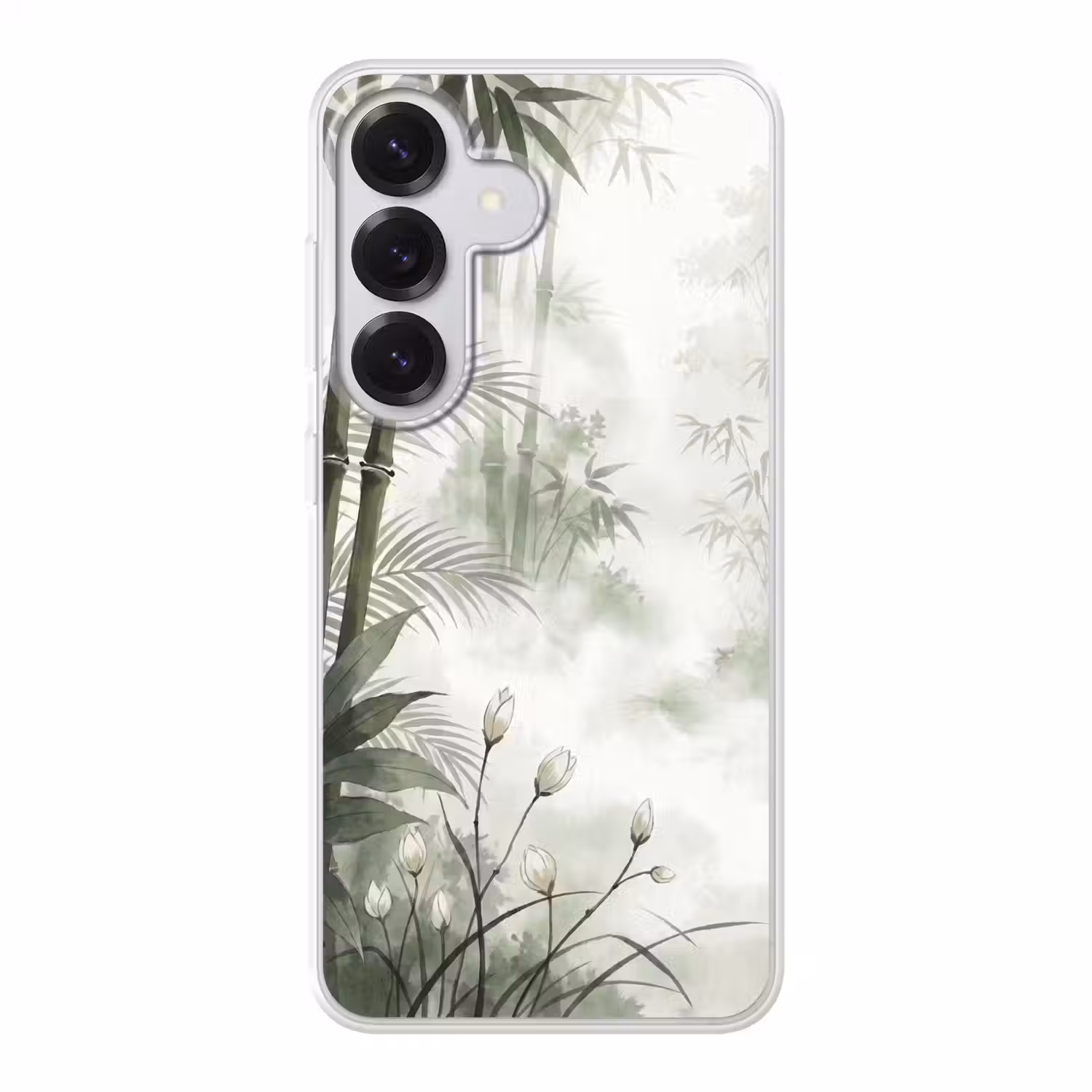 Bloemen - Knop - Tuin - Illustratie - Wit Telefoonhoesje Samsung Galaxy S26 klein -3d