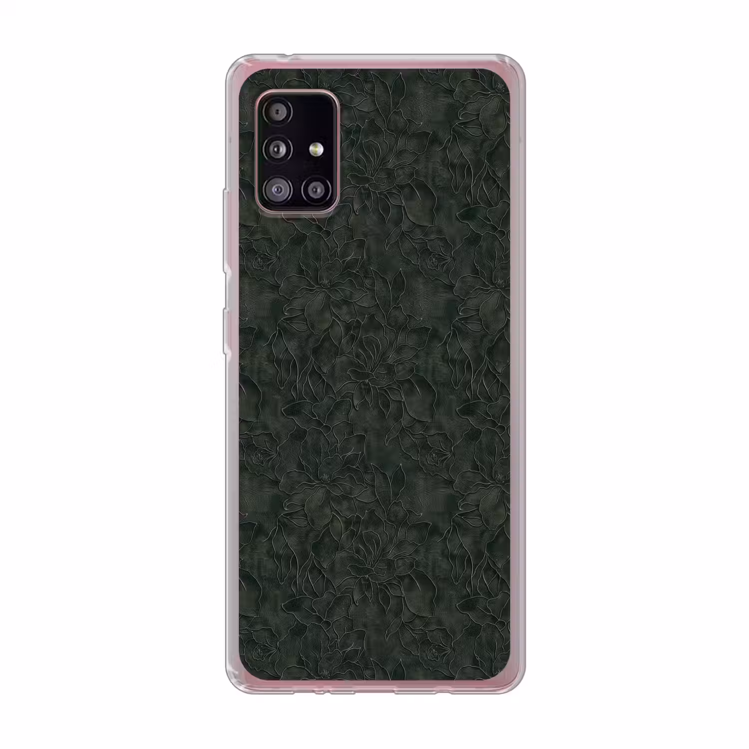 Bloemen - Lijnen - Groen Telefoonhoesje Samsung Galaxy A51 5G klein 373 -3d