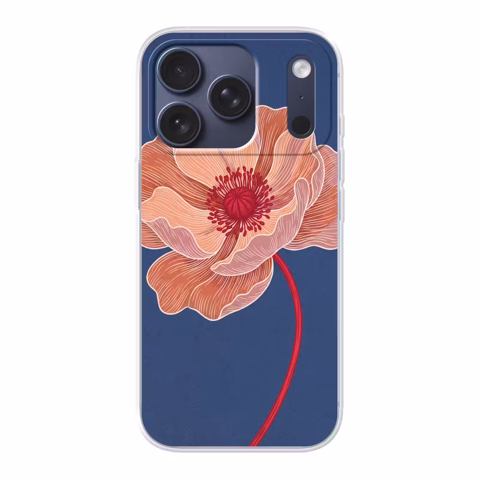 Telefoonhoesje - Bloemen - Modern - Abstract - Bloemen - Modern - Abstract Telefoonhoesje iPhone 17 Pro klein