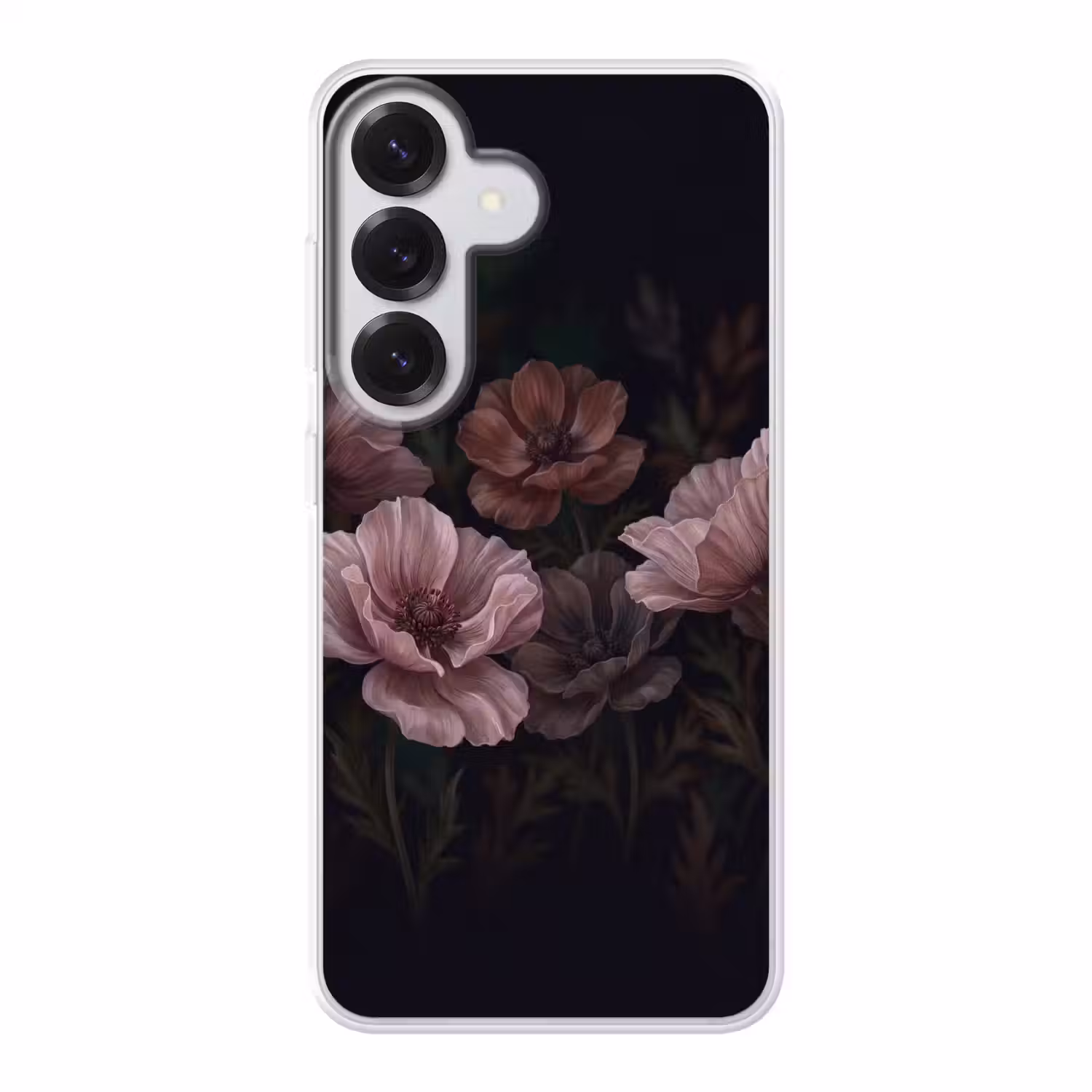 Bloemen - Natuur - Roze - Donker - Modern Telefoonhoesje Samsung Galaxy S26 klein -3d