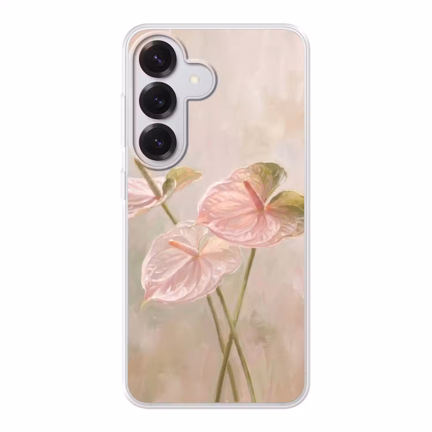 Bloemen - Pastel - Abstract - Natuur - Groen Telefoonhoesje Samsung Galaxy S26 klein -3d