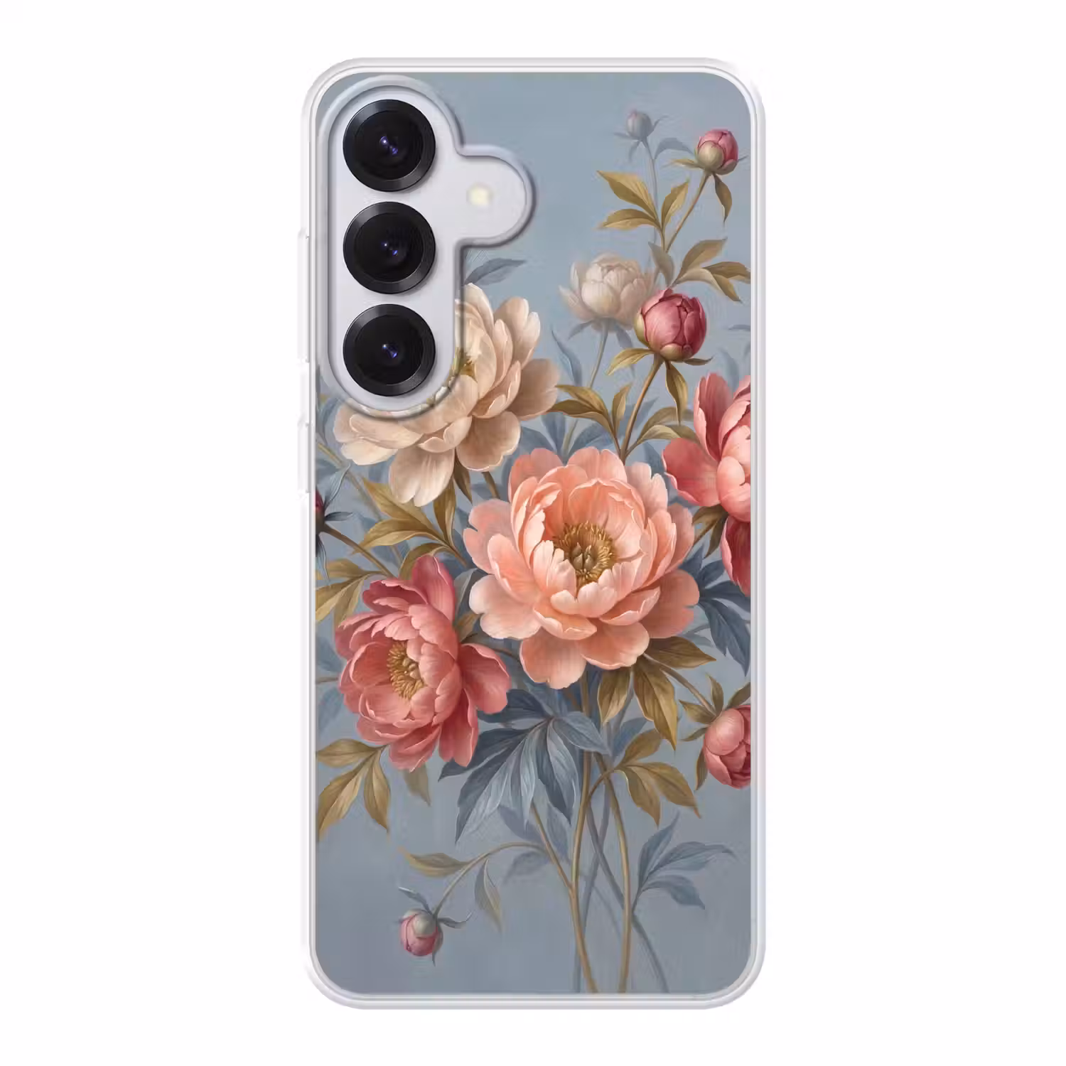 Bloemen - Roze - Beige - Modern - Natuur Telefoonhoesje Samsung Galaxy S26 klein -3d