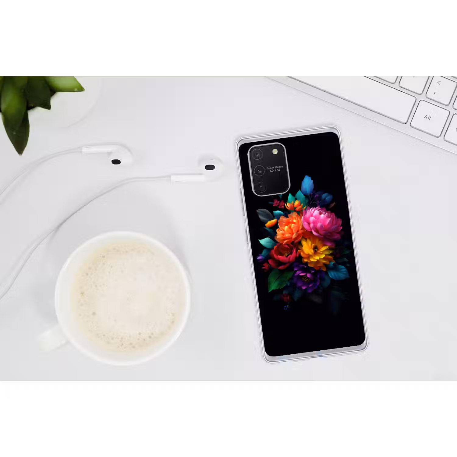 Boeket - Bloemen - Kleur Telefoonhoesje Samsung Galaxy S10 Lite klein -oordopS10Lite