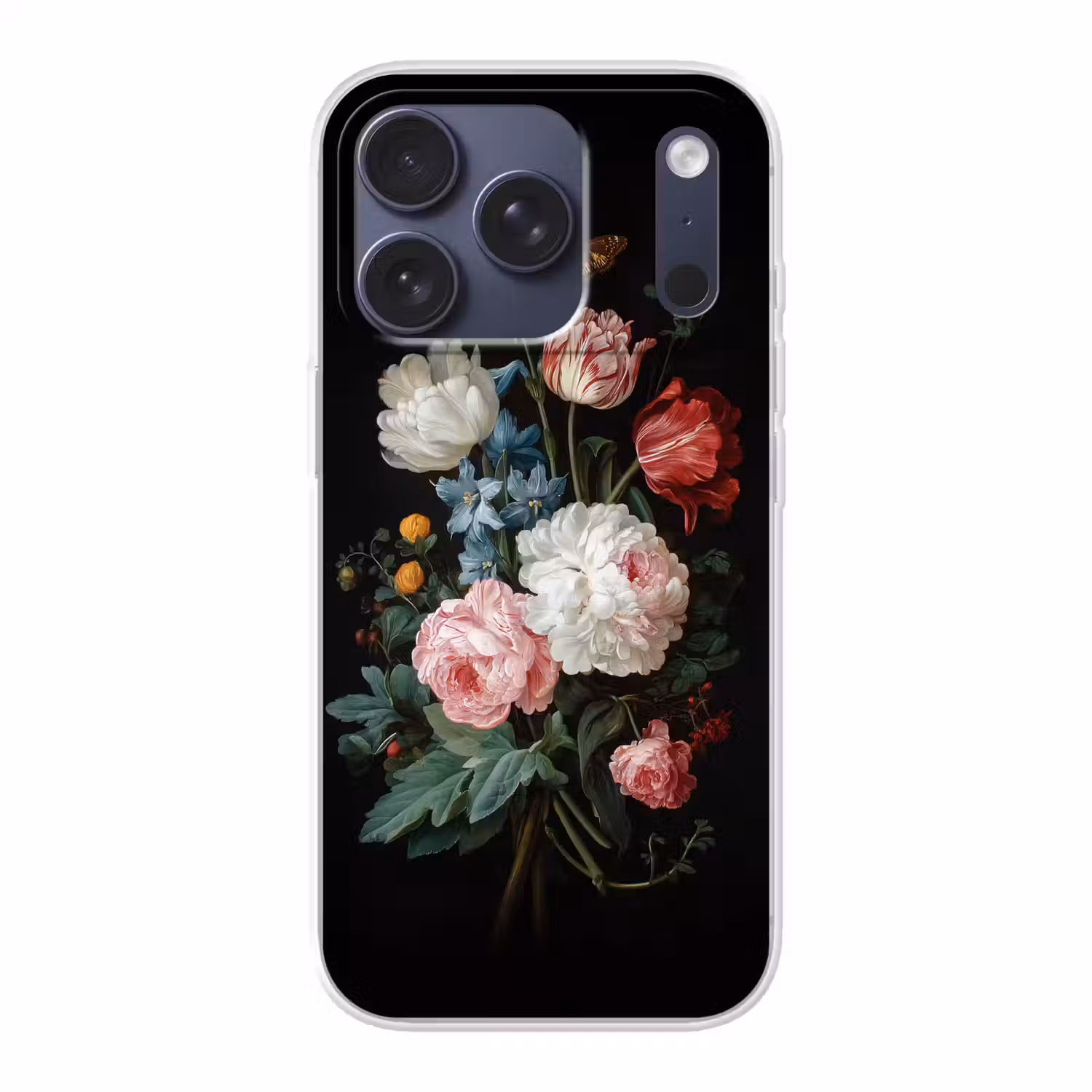 Boeket - Kleurrijk - Klassiek Telefoonhoesje iPhone 17 Pro klein -3d
