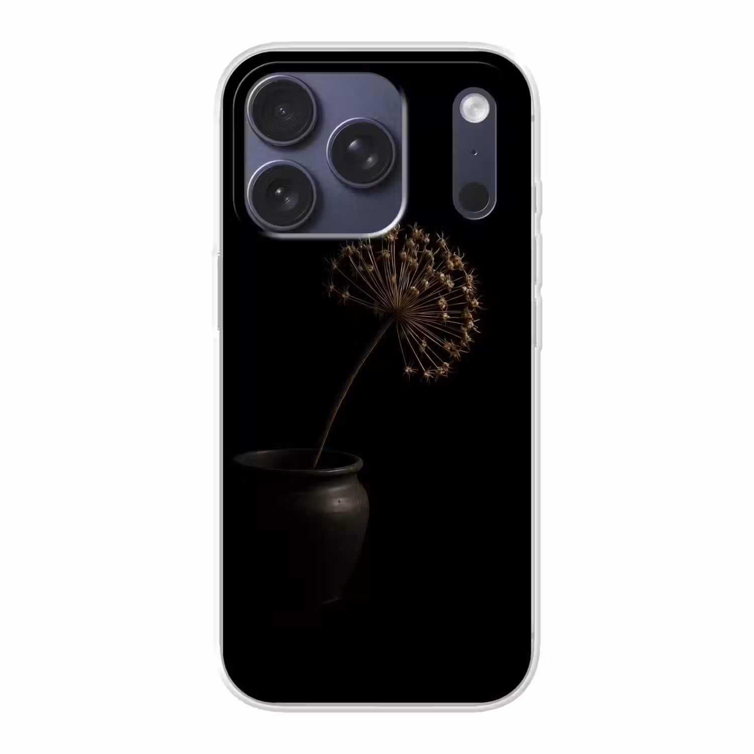 Bol - Gedroogd - Vaas - Zwart Telefoonhoesje iPhone 17 Pro klein -3d